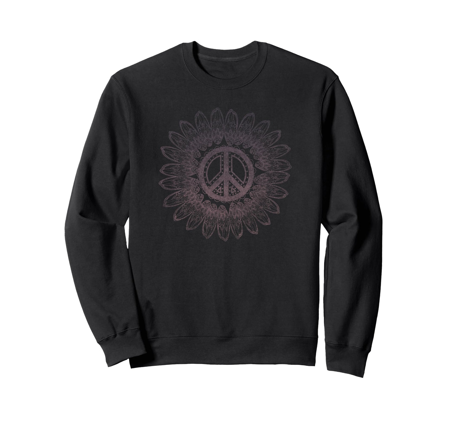 Daisy Flower Henna Art Love And Peace Sweatshirt - Trendy Graphic Unisex - T-Shirt, Sweatshirt, Hoodie