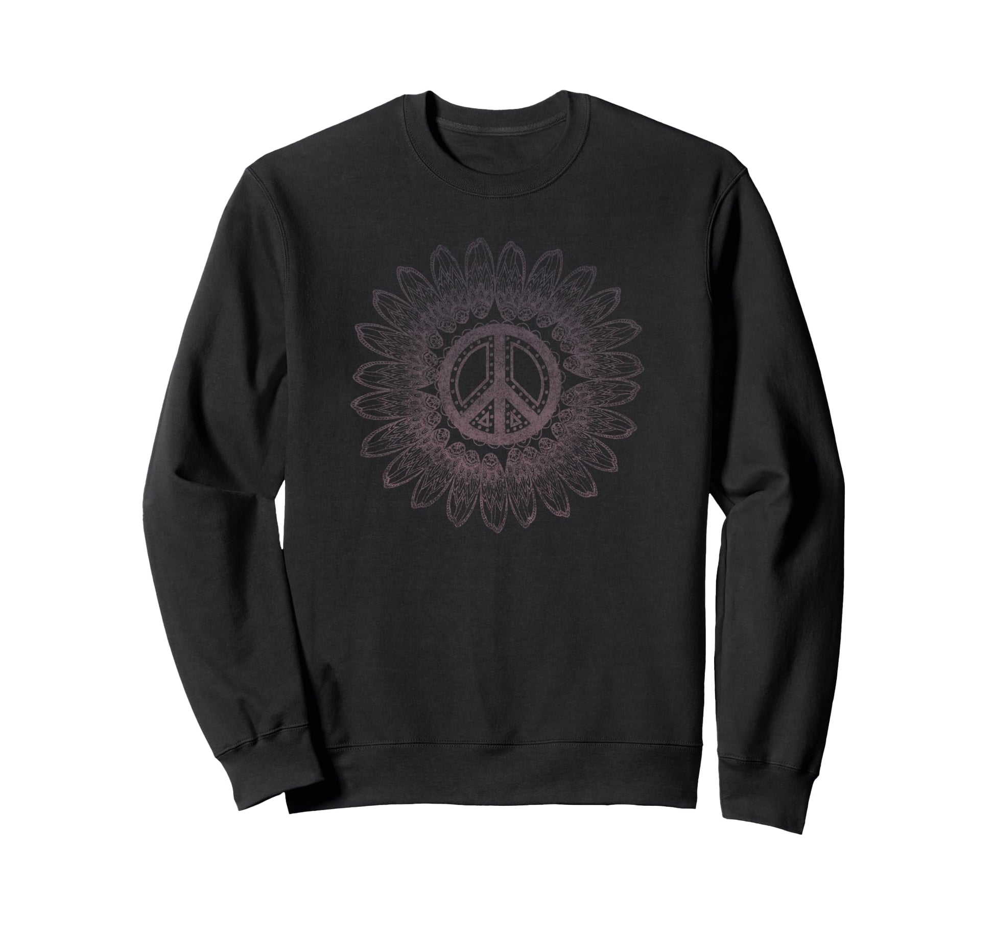 Daisy Flower Henna Art Love And Peace Sweatshirt - Trendy Graphic Unisex - T-Shirt, Sweatshirt, Hoodie