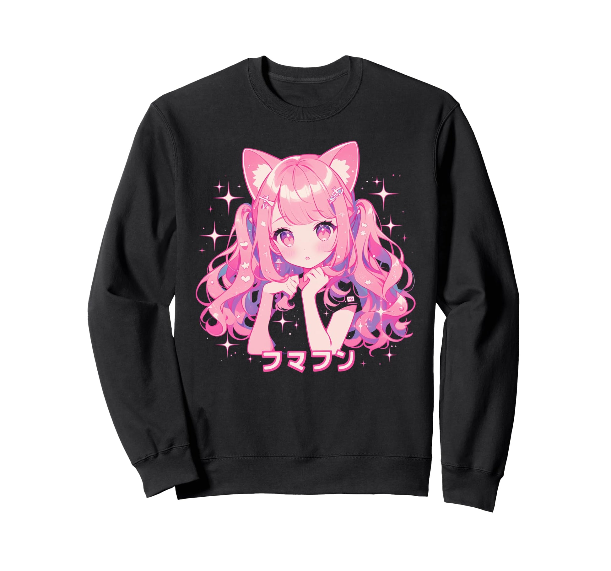 Goth Grunge Demon Anime Waifu Horror Alt Sweatshirt - Graphic Print Unisex - T-Shirt, Sweatshirt, Hoodie