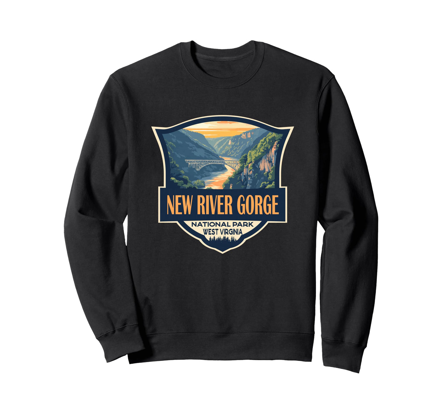 New River Gorge National Park Sweatshirt - Graphic Print Men Women - T-Shirt, Sweatshirt, Hoodie