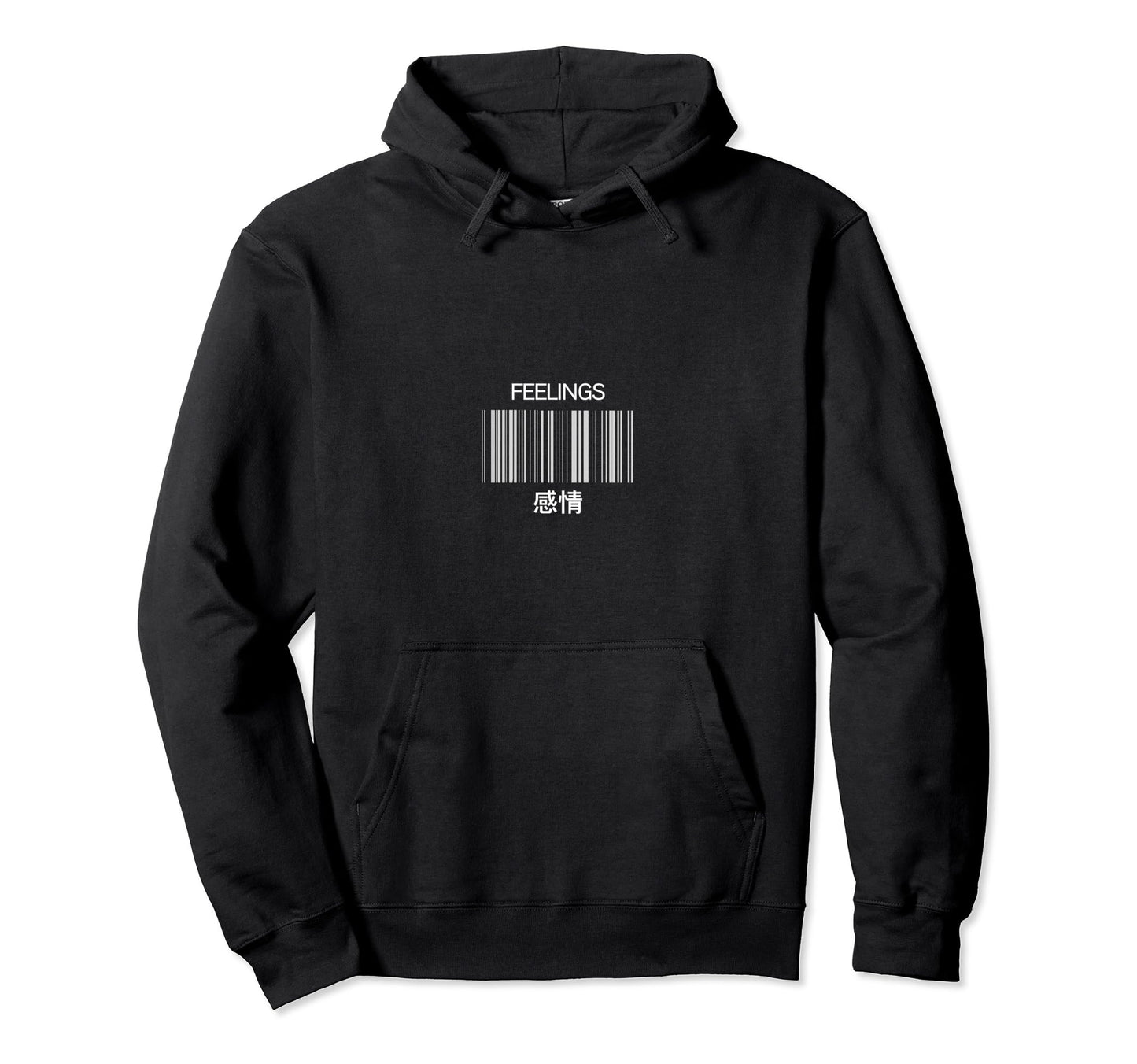 Feelings Aesthetic Barcode Hoodie - Minimalist Print for Adults - T-Shirt, Sweatshirt, Hoodie