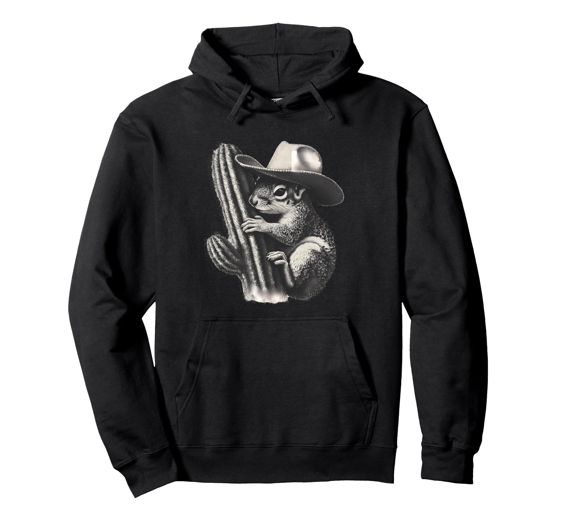 Squirrel Cowboy Rodeo Cowgirl Western Hoodie - Aesthetic Graphic Men Women - T-Shirt, Sweatshirt, Hoodie