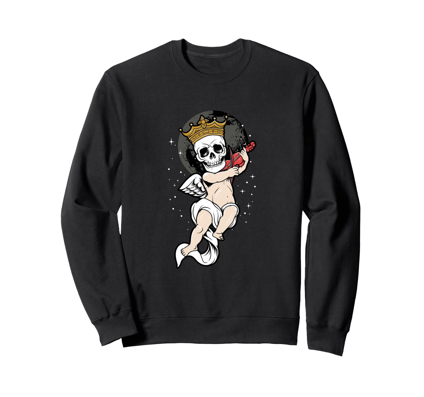 Skeleton Skull Angel Sad Aesthetic Sweatshirt - Custom Art Print Unisex - T-Shirt, Sweatshirt, Hoodie