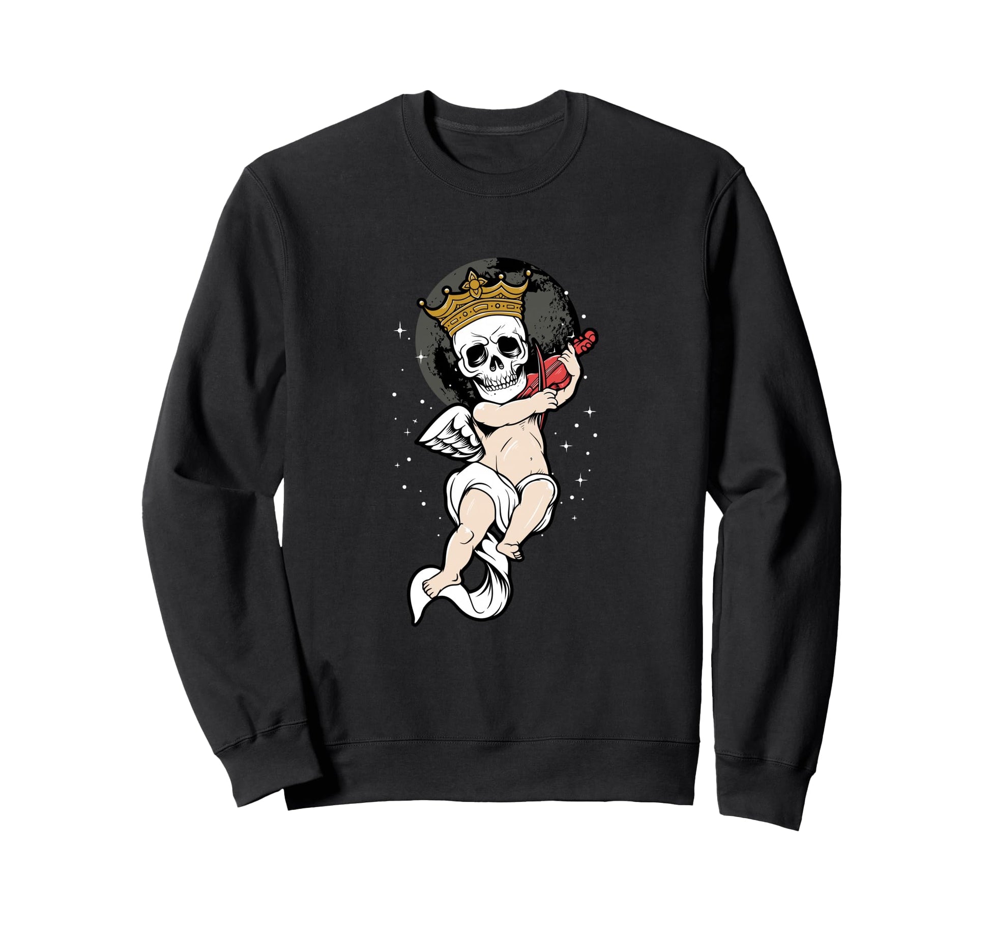 Skeleton Skull Angel Sad Aesthetic Sweatshirt - Custom Art Print Unisex - T-Shirt, Sweatshirt, Hoodie