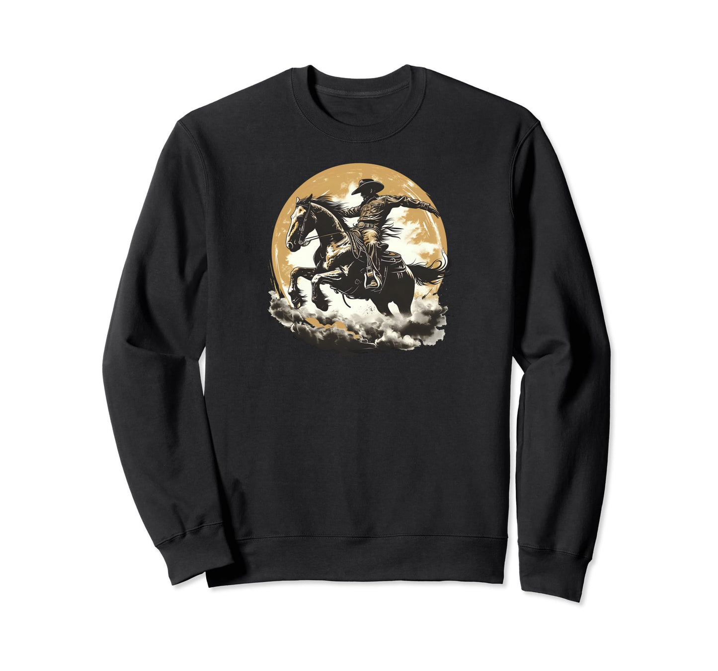 Cowboy Horse Riding Western Rodeo Sweatshirt - Novelty Apparel Men Women - T-Shirt, Sweatshirt, Hoodie