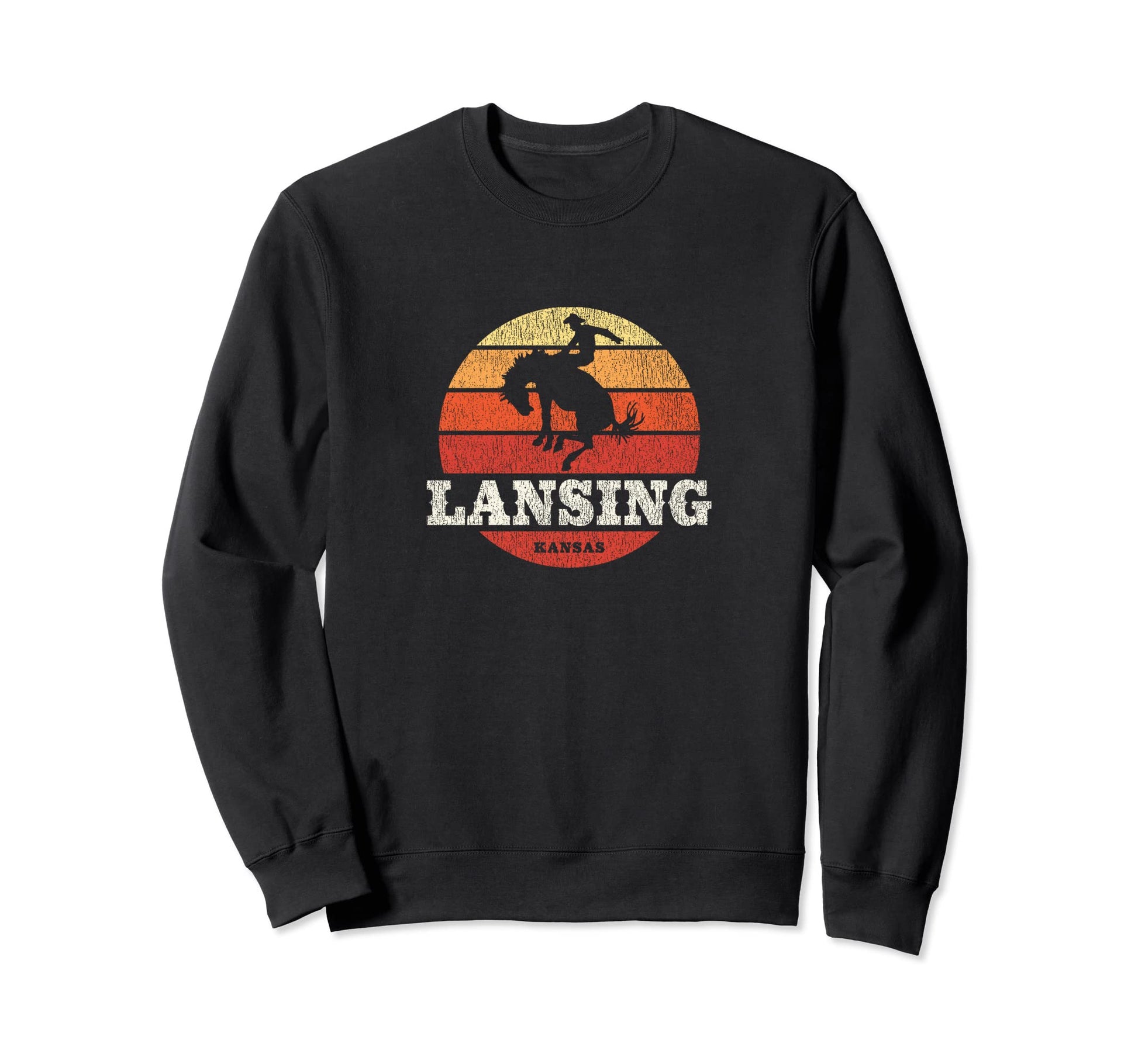 Lansing Ks Country Western Sweatshirt - Casual Everyday Wear for Adults - T-Shirt, Sweatshirt, Hoodie