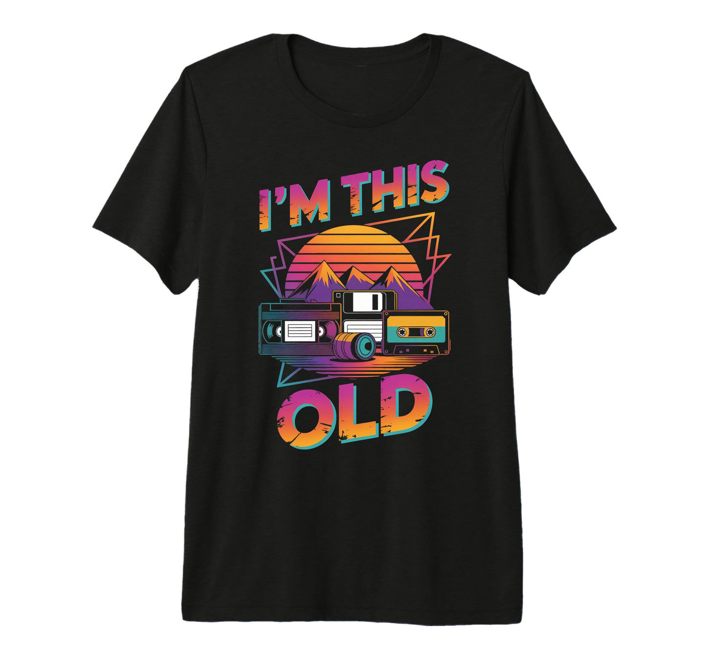 Im This Old Tape Camera Nostalgic 1970S T-Shirt - Minimalist Print Unisex - T-Shirt, Sweatshirt, Hoodie
