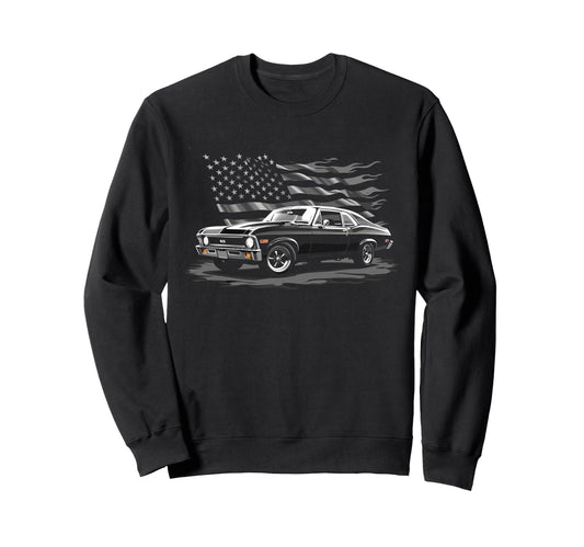 1969 69 Nova Ss Old School American Sweatshirt - Graphic Print for Adults - T-Shirt, Sweatshirt, Hoodie