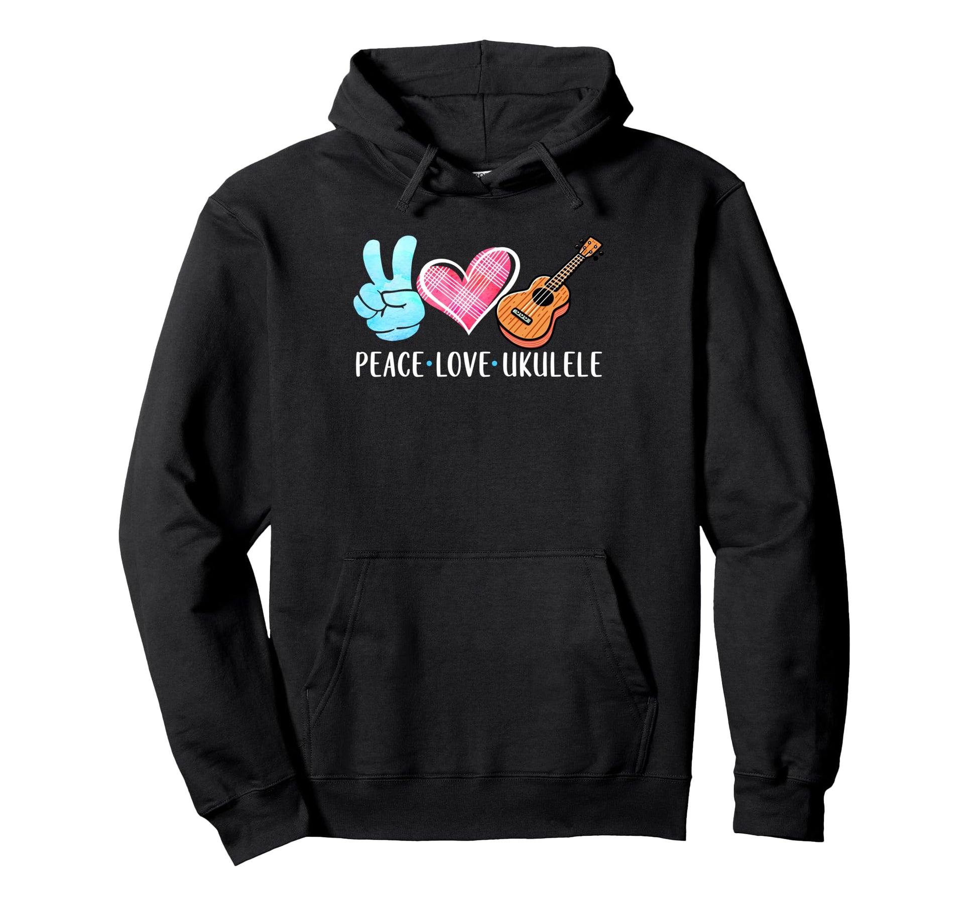 Ukulele Player Ukulele Lover Musician Hoodie - Aesthetic Graphic Unisex - T-Shirt, Sweatshirt, Hoodie