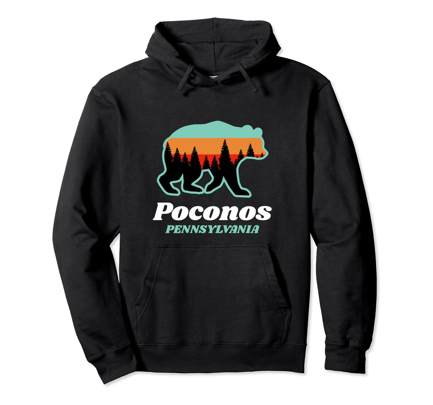 Poconos Mountains Forest National Hoodie - Custom Art Print Men Women - T-Shirt, Sweatshirt, Hoodie