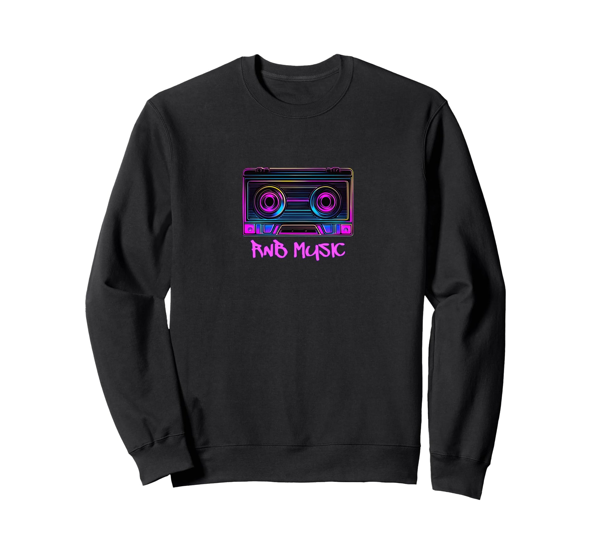 Vaporwave Cassette Tape R B Music Sweatshirt - Minimalist Print for Adults - T-Shirt, Sweatshirt, Hoodie