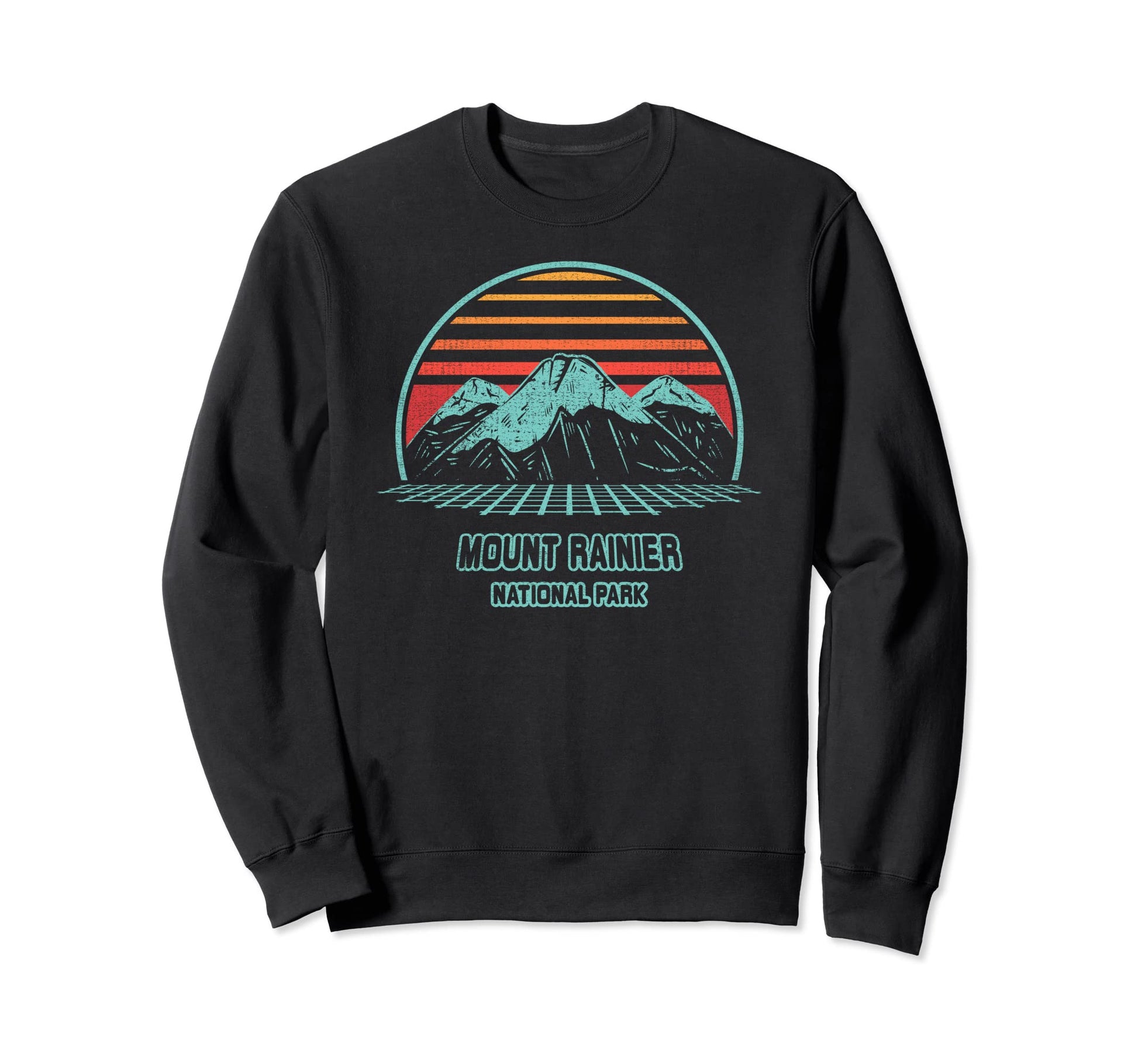 Mount Rainier National Park Hiking 80S Sweatshirt - Streetwear Style Unisex - T-Shirt, Sweatshirt, Hoodie