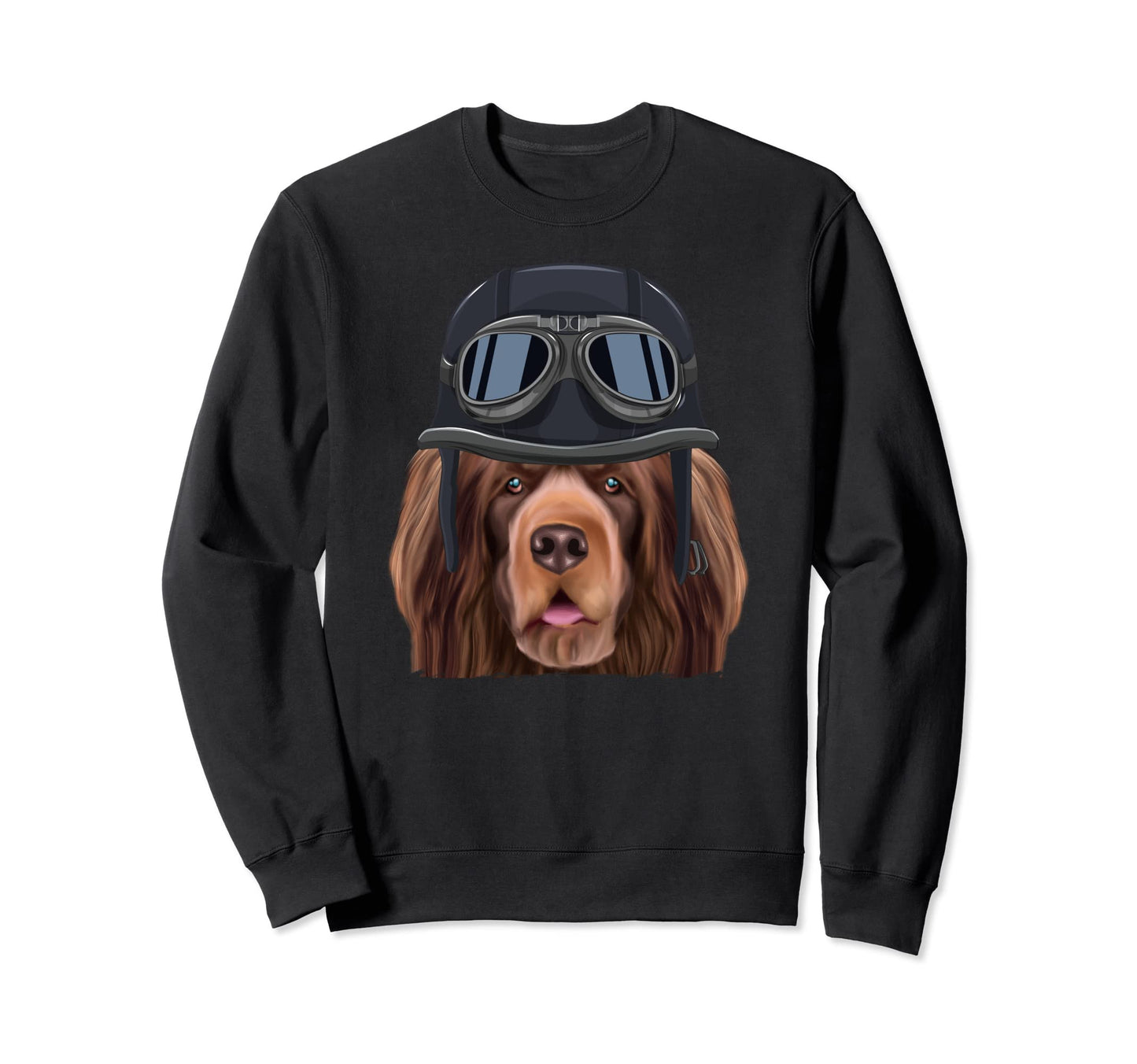 Funny Motorcycle Helmet Sussex Sweatshirt - Unique Graphic Men Women - T-Shirt, Sweatshirt, Hoodie