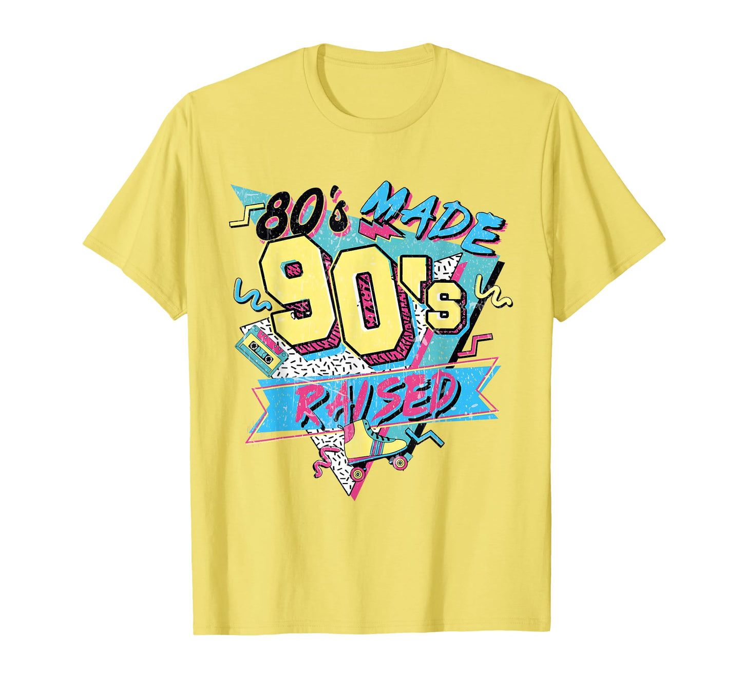 80S Made 90S Hip Hop Raised Hiphop Music T-Shirt - Custom Art Print Unisex - T-Shirt, Sweatshirt, Hoodie