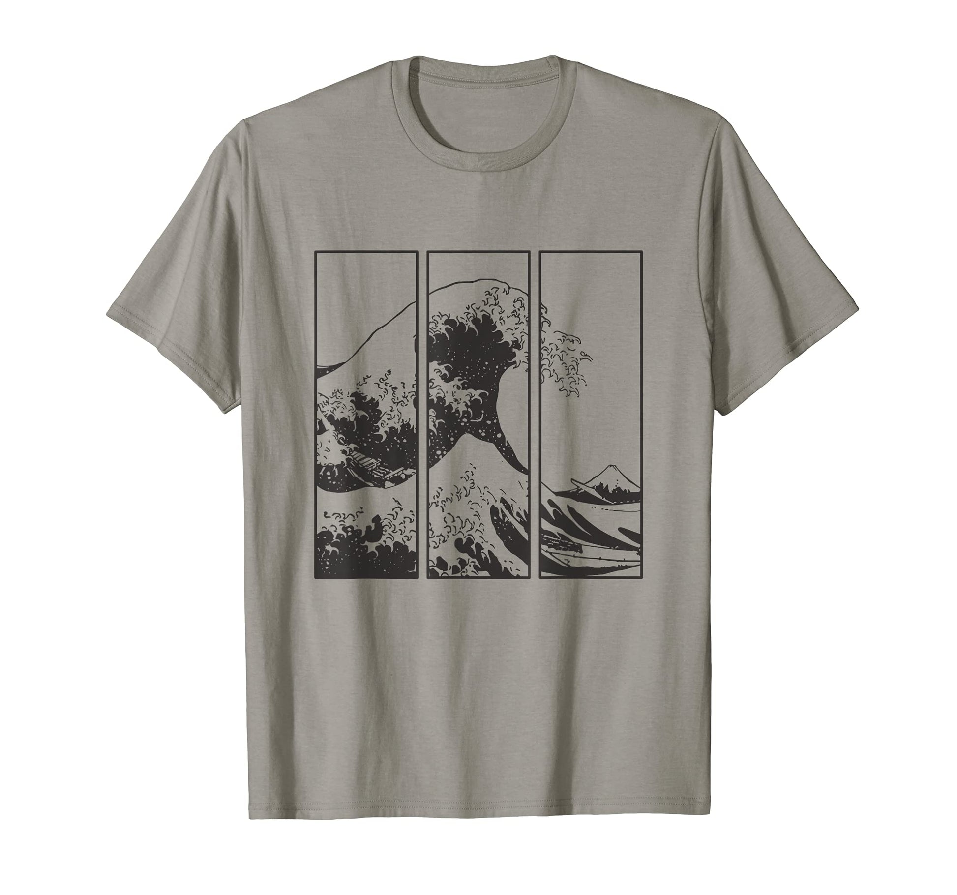 Great Wave Off Kanagawa Japanese T-Shirt - Minimalist Print Unisex - T-Shirt, Sweatshirt, Hoodie