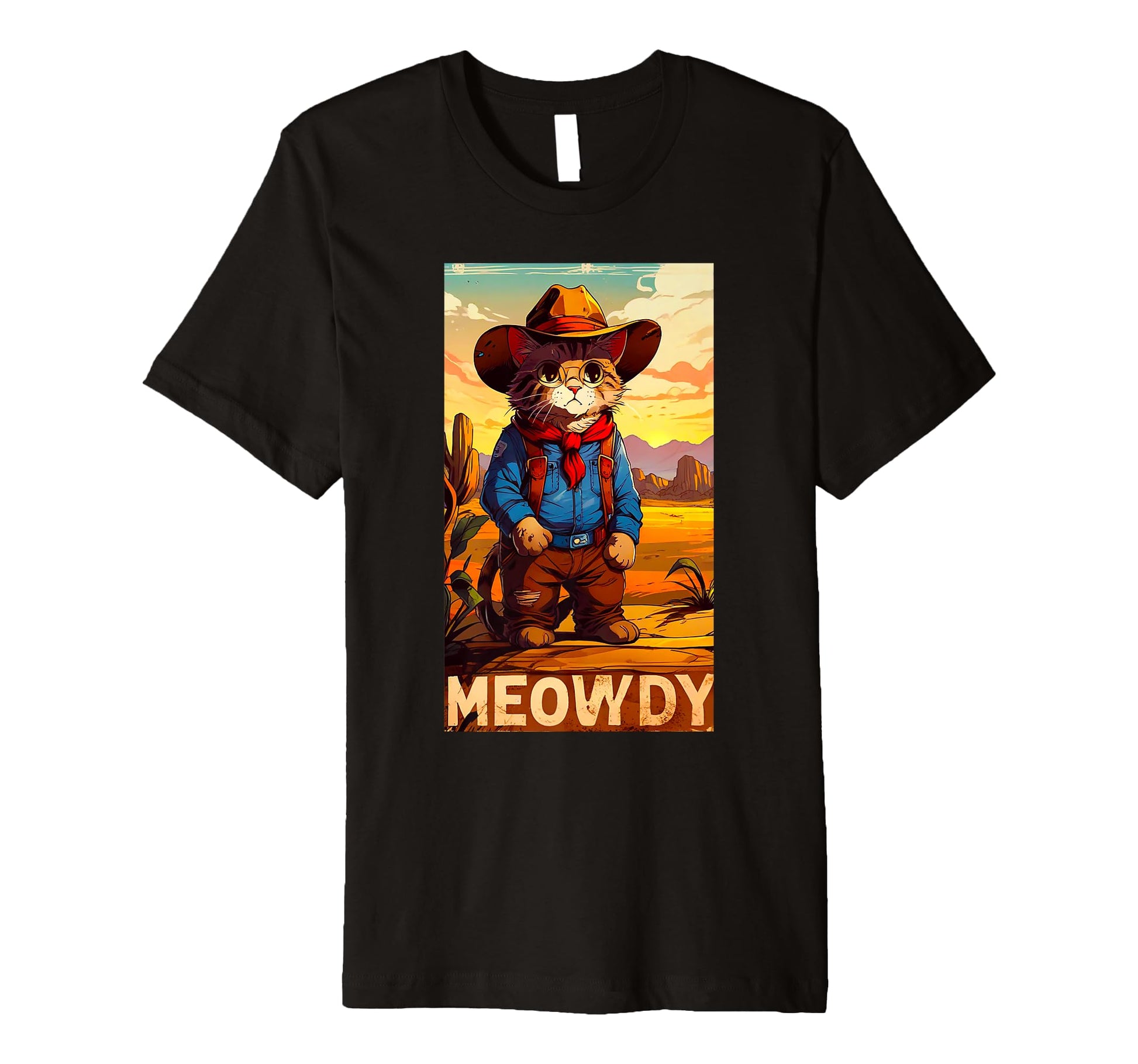 Meowdy Partner Funny Country Side T-Shirt - Fun Novelty Design Men Women - T-Shirt, Sweatshirt, Hoodie