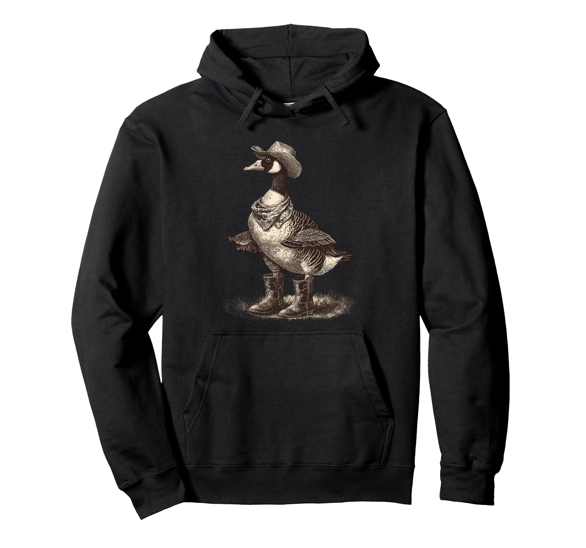 Country Cowboy Goose Rodeo Cowgirl Hoodie - Unique Graphic Men Women - T-Shirt, Sweatshirt, Hoodie