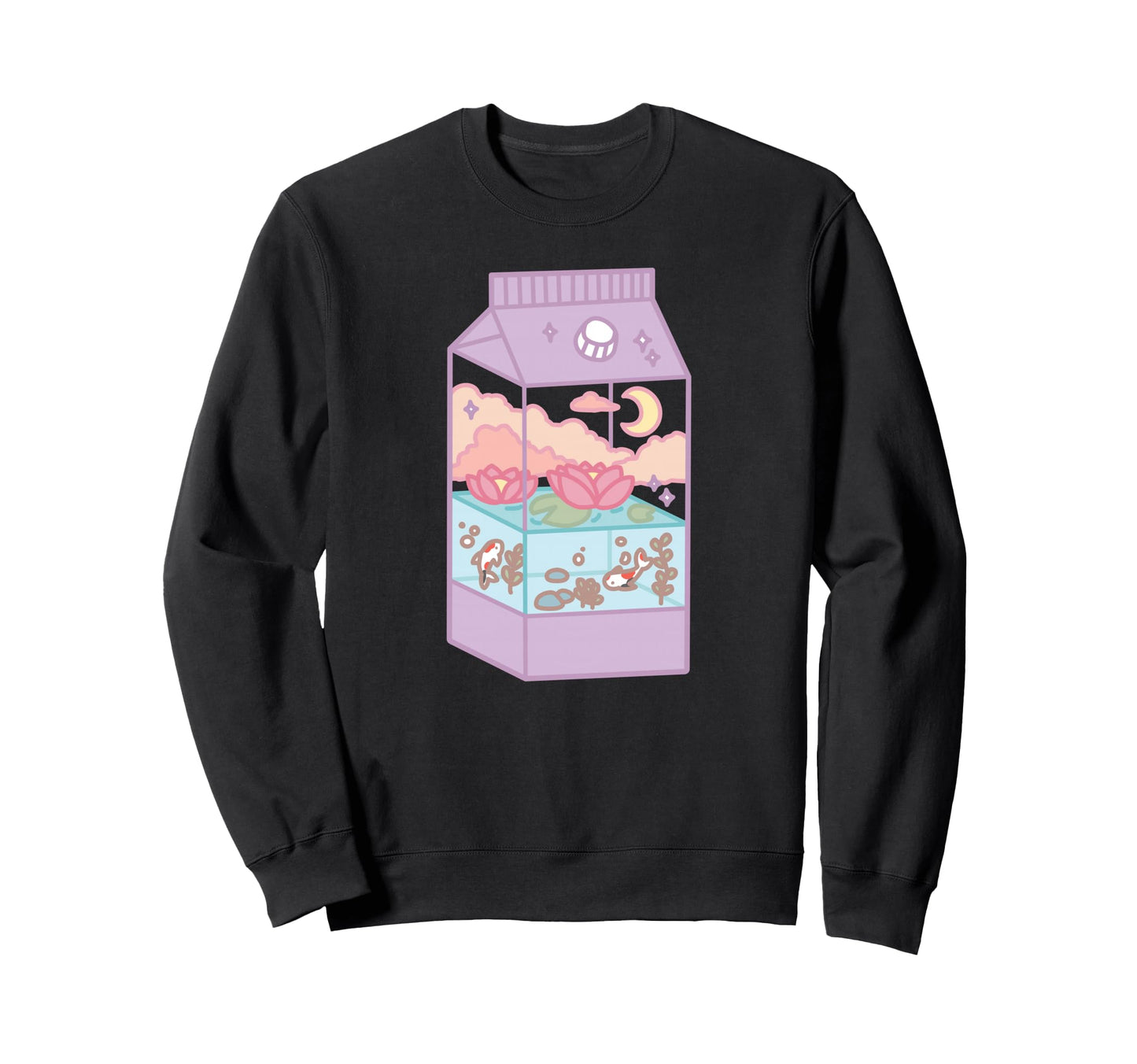 Japanese Aesthetic Milk Box Artwork Sweatshirt - Novelty Apparel Unisex - T-Shirt, Sweatshirt, Hoodie