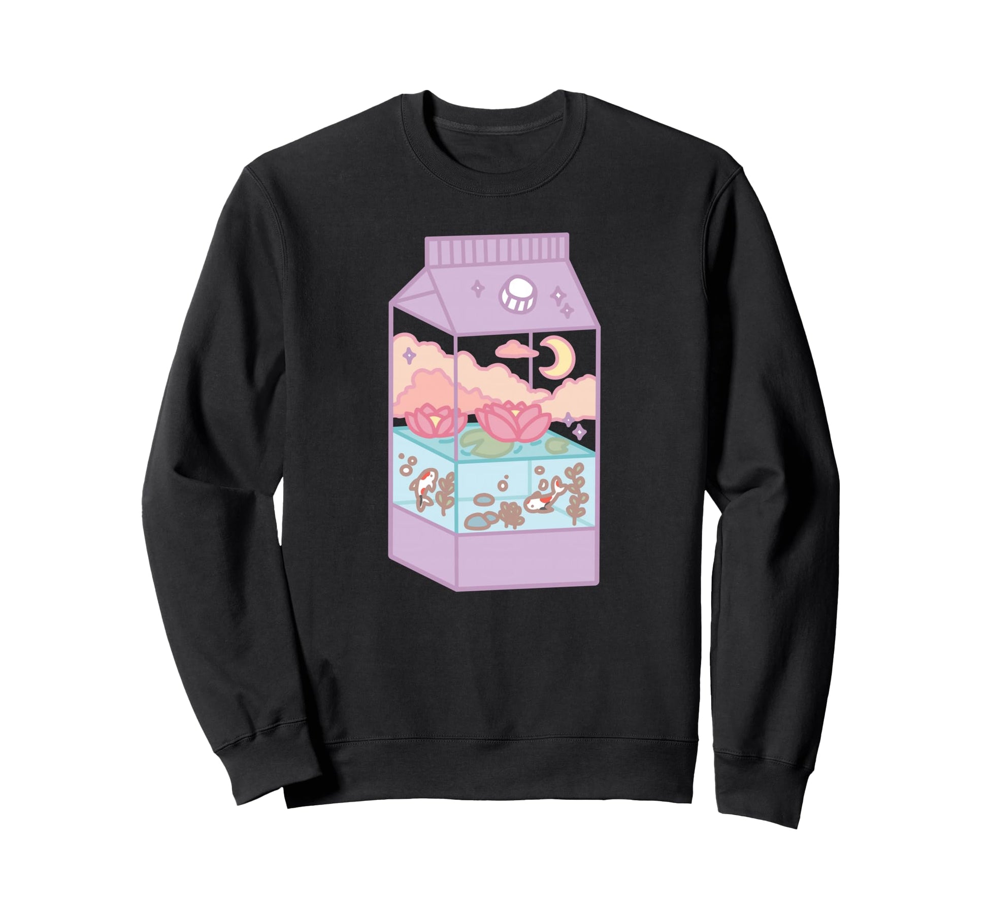 Japanese Aesthetic Milk Box Artwork Sweatshirt - Novelty Apparel Unisex - T-Shirt, Sweatshirt, Hoodie