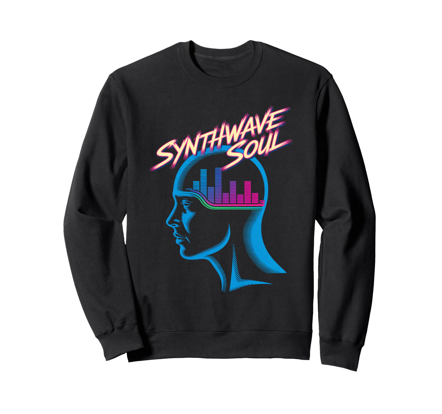 Wave Aesthetic Synthwave Soul Sweatshirt - Minimalist Print Men Women - T-Shirt, Sweatshirt, Hoodie