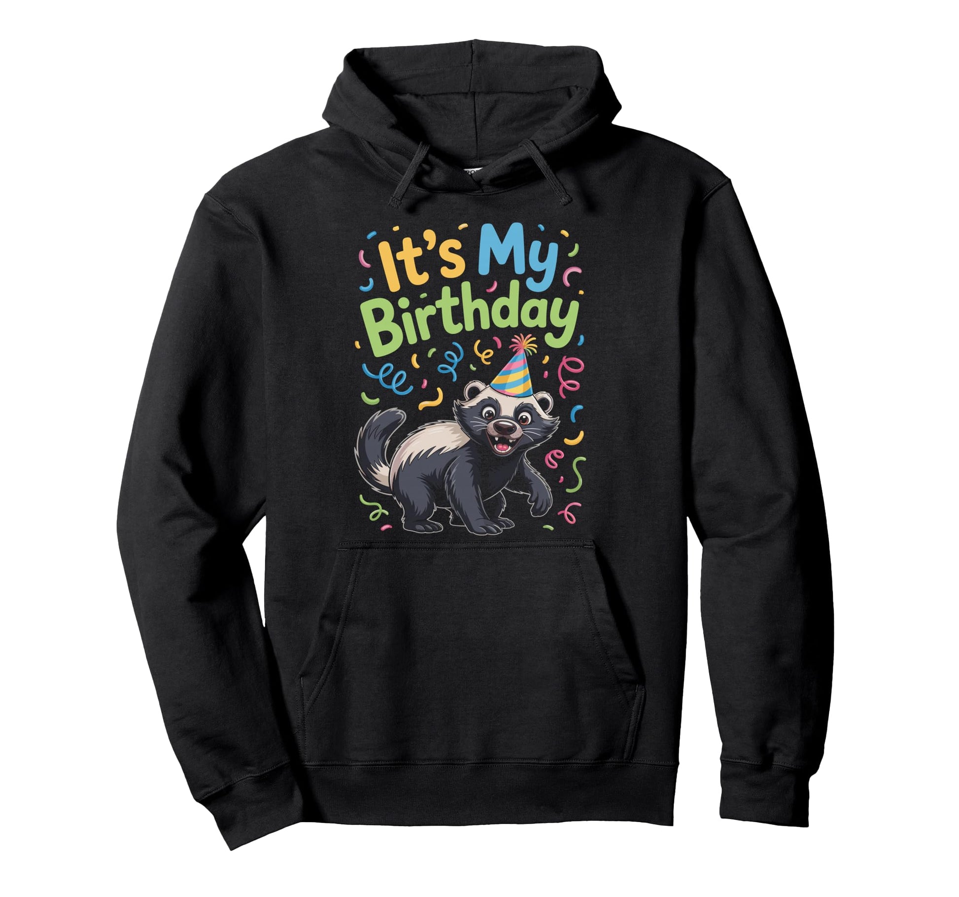 Its My Birthday Groovy Rainbow Vibes Hoodie - Minimalist Print Unisex - T-Shirt, Sweatshirt, Hoodie