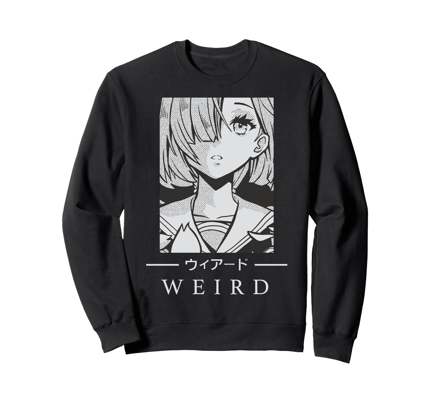 Anime Weird Japanese Art Aesthetic Sweatshirt - Graphic Print Men Women - T-Shirt, Sweatshirt, Hoodie