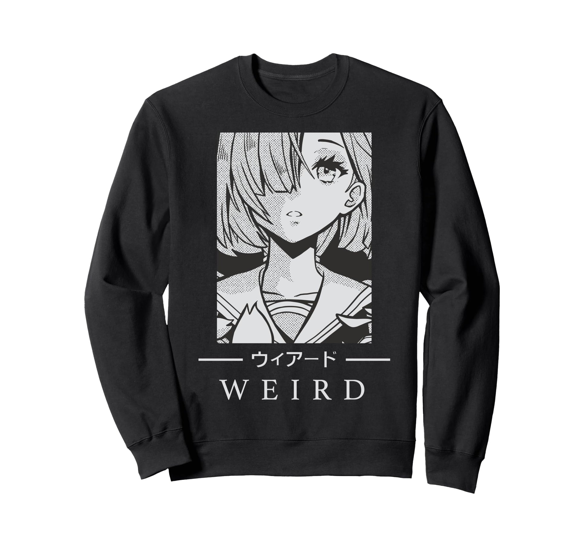 Anime Weird Japanese Art Aesthetic Sweatshirt - Graphic Print Men Women - T-Shirt, Sweatshirt, Hoodie