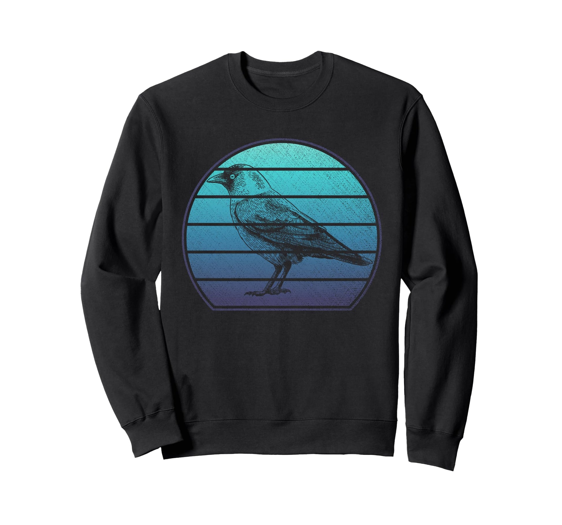 Western Jackdaw Bird Birding Sweatshirt - Minimalist Print for Adults - T-Shirt, Sweatshirt, Hoodie
