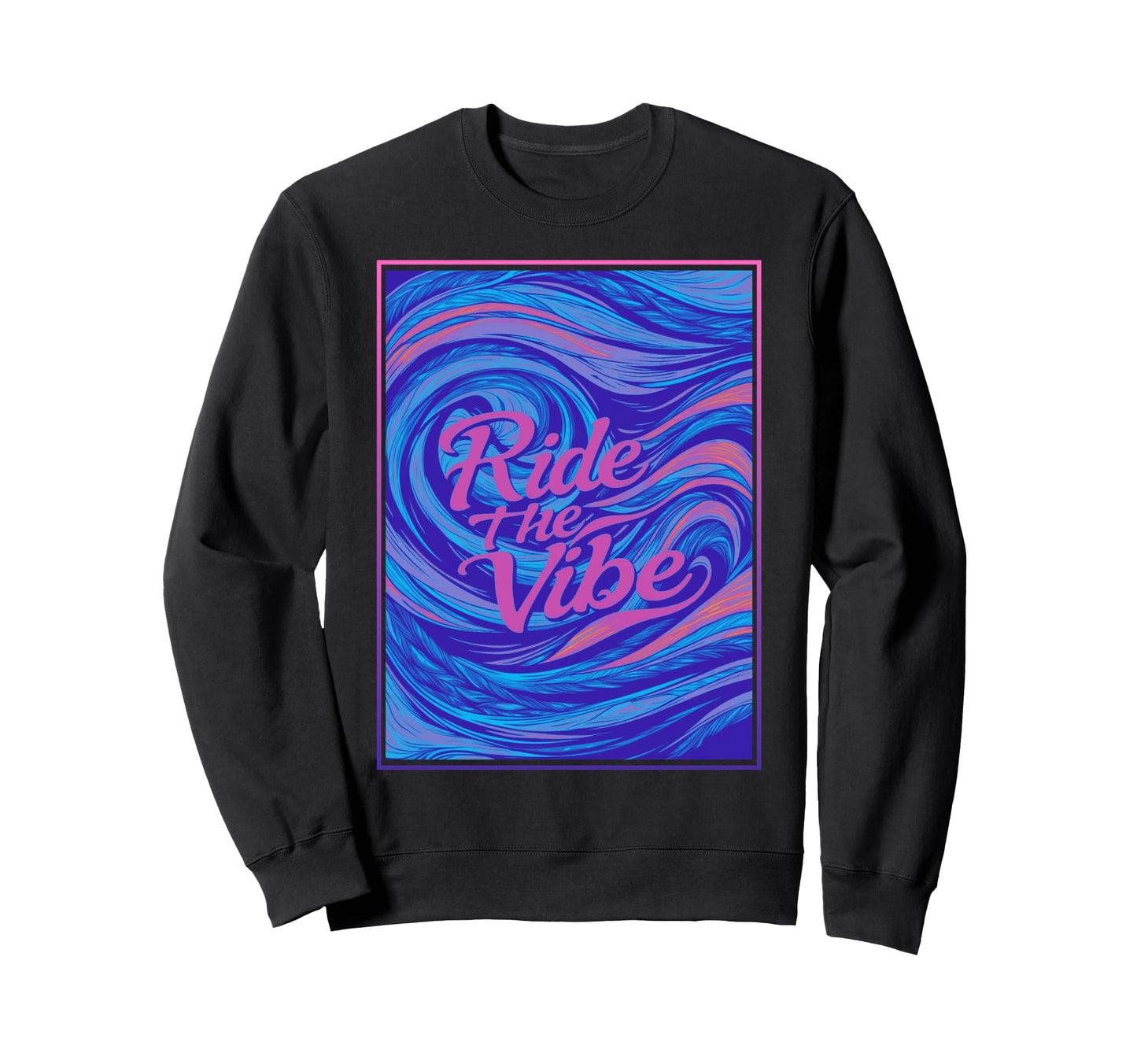Psychedelic Vaporwave Aesthetic 80S Sweatshirt - Custom Art Print Unisex - T-Shirt, Sweatshirt, Hoodie