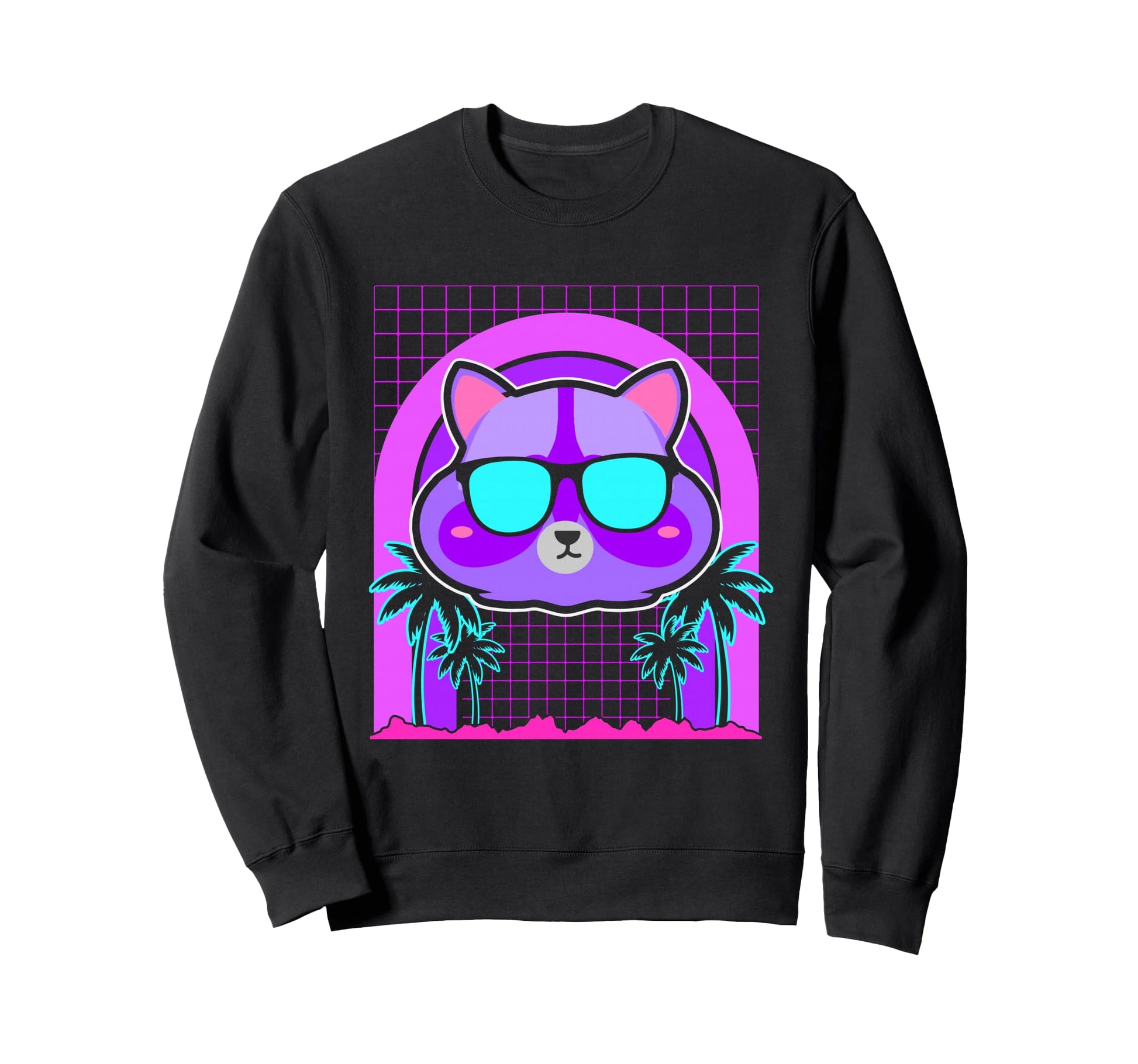 Aesthetic Vaporwave Outfits Koala Sweatshirt - Graphic Print Unisex - T-Shirt, Sweatshirt, Hoodie