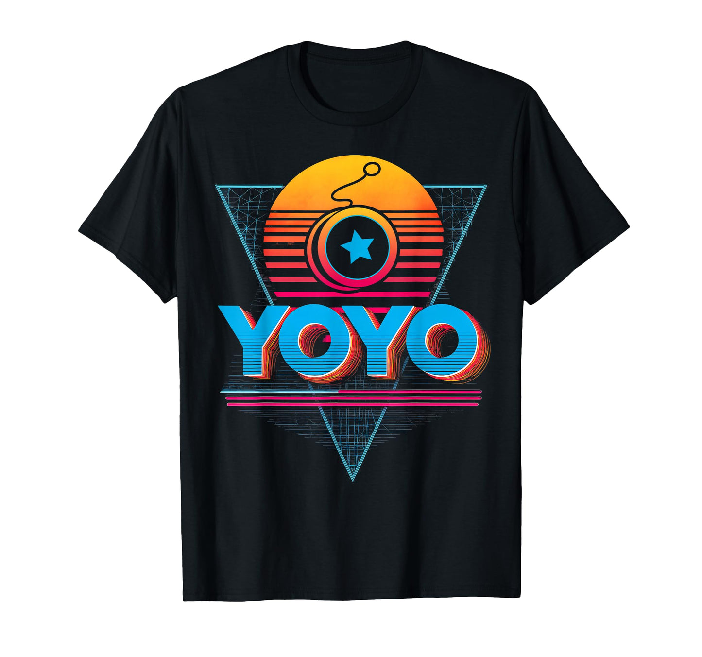 Yoyo Toy Vaporwave Aesthetic Sunset T-Shirt - Trendy Graphic Men Women - T-Shirt, Sweatshirt, Hoodie