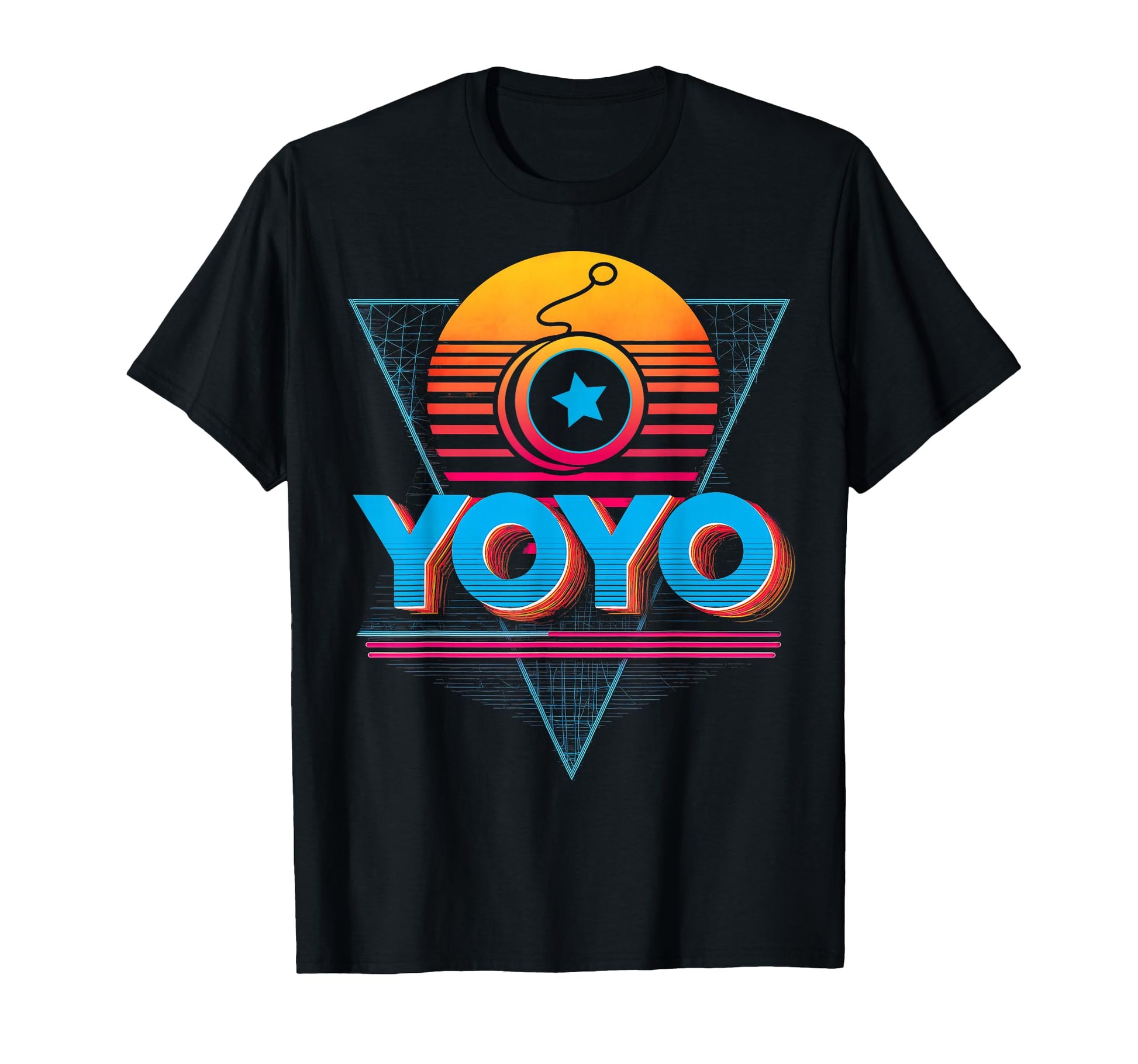 Yoyo Toy Vaporwave Aesthetic Sunset T-Shirt - Trendy Graphic Men Women - T-Shirt, Sweatshirt, Hoodie