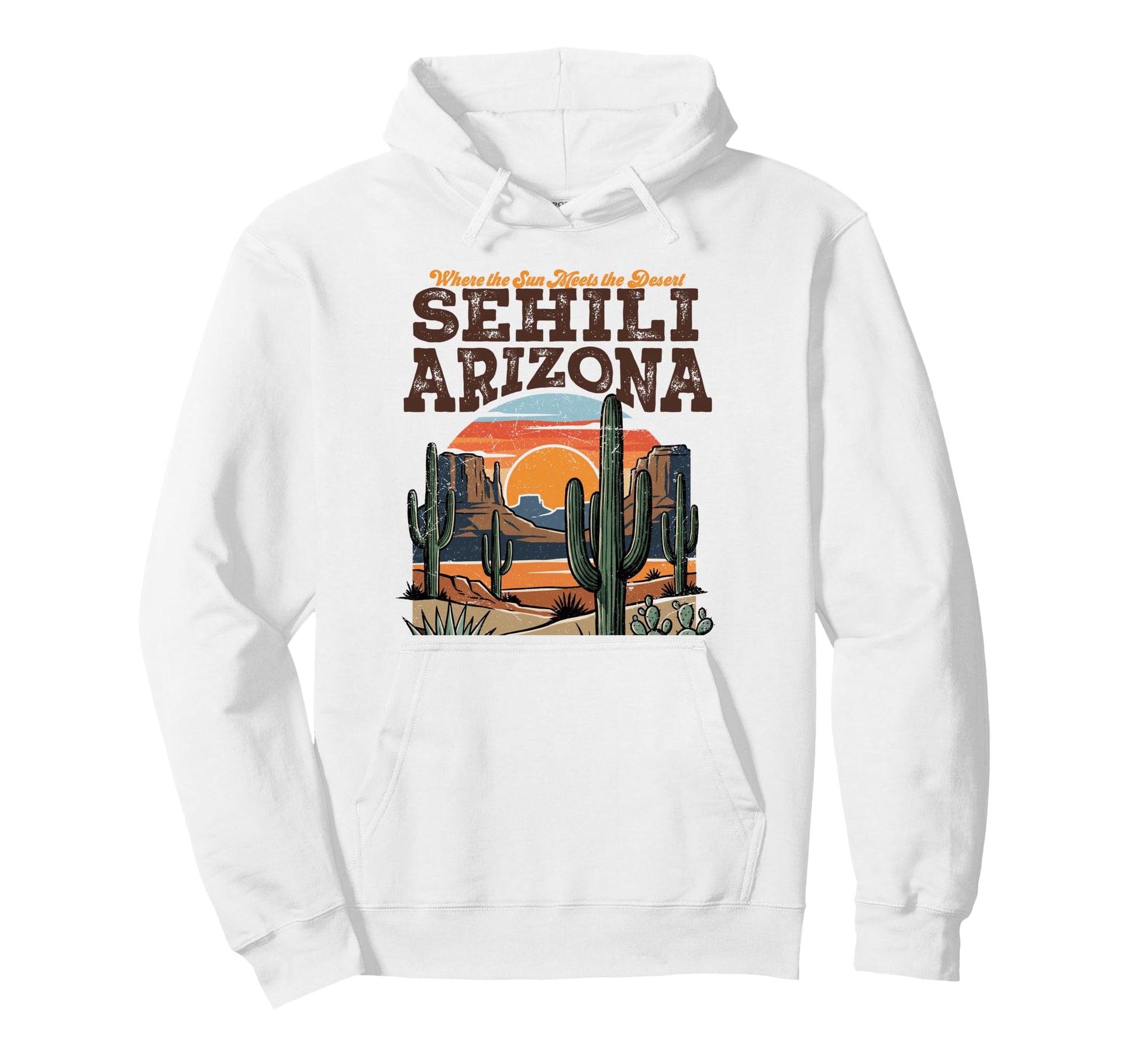 Sehili Az Southwest Desert Landscape Hoodie - Custom Art Print Unisex - T-Shirt, Sweatshirt, Hoodie