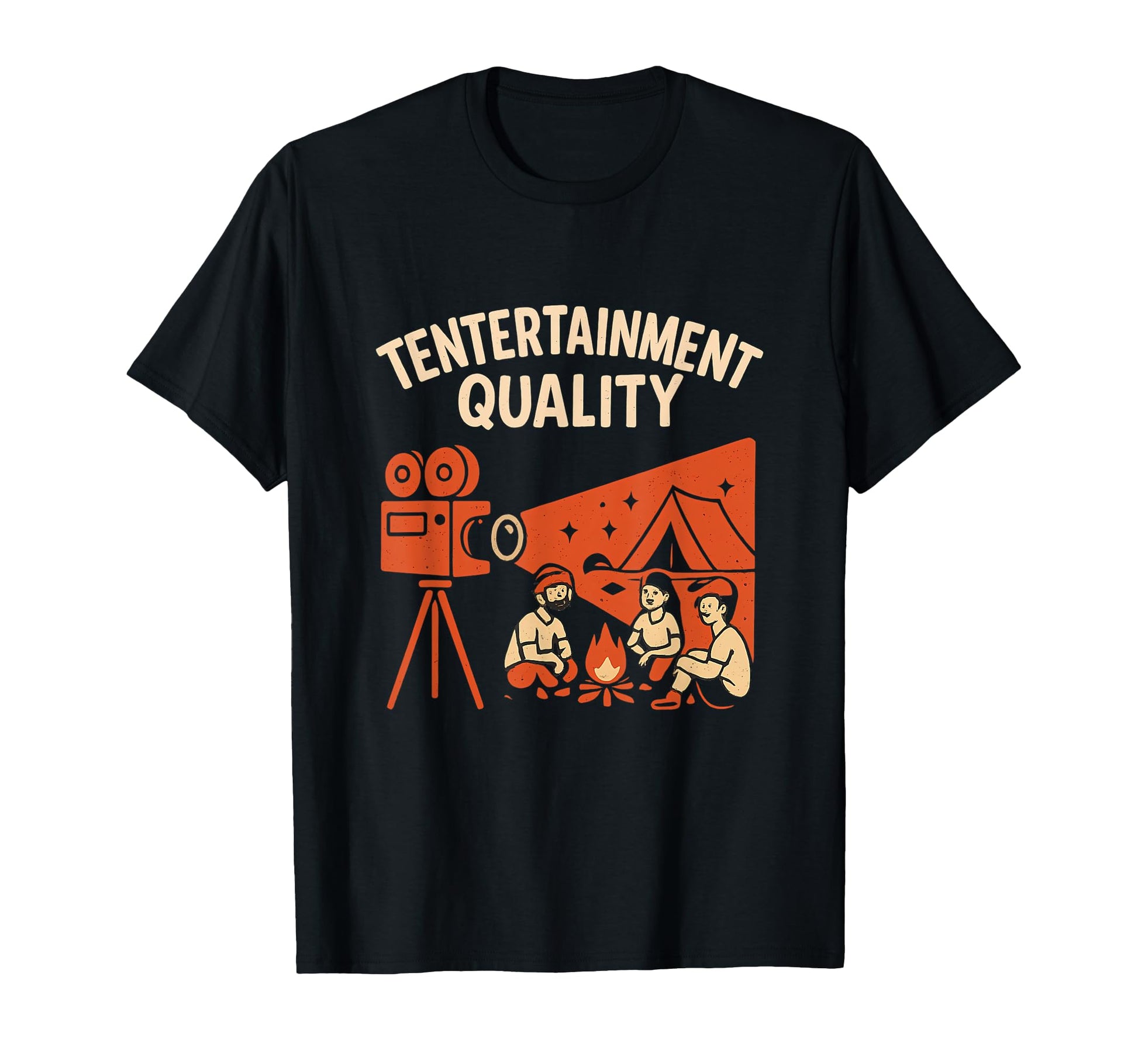 Tentertainment Quality Camping Crew T-Shirt - Minimalist Print Unisex - T-Shirt, Sweatshirt, Hoodie