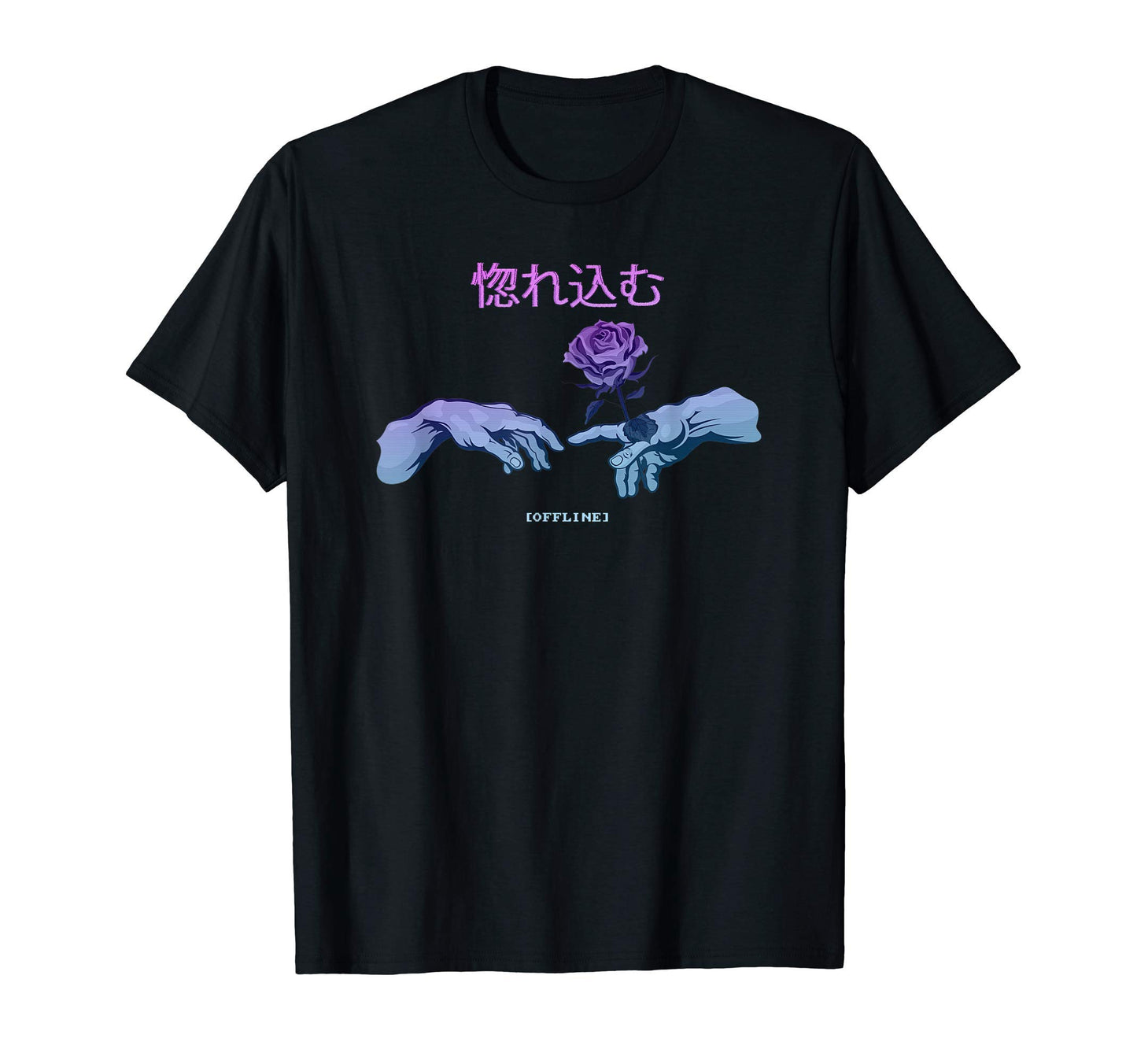 Love Michelangelo Cyber Japan Aesthetic T-Shirt - Graphic Print Men Women - T-Shirt, Sweatshirt, Hoodie