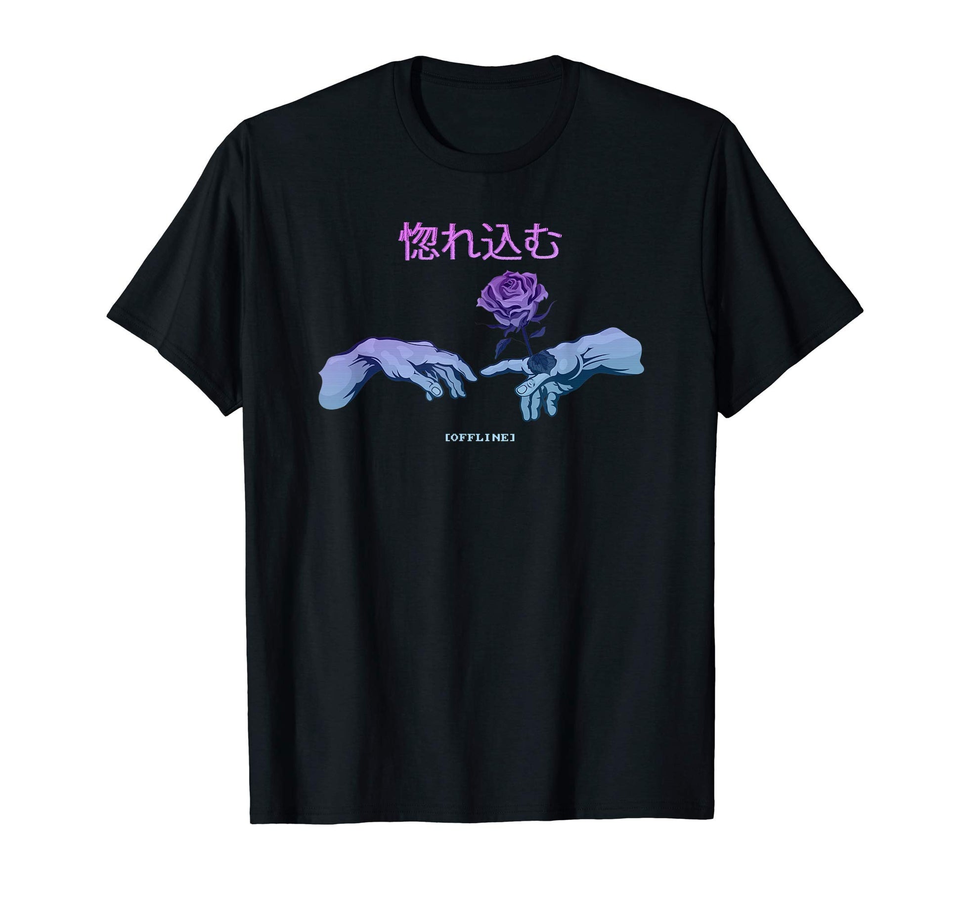 Love Michelangelo Cyber Japan Aesthetic T-Shirt - Graphic Print Men Women - T-Shirt, Sweatshirt, Hoodie