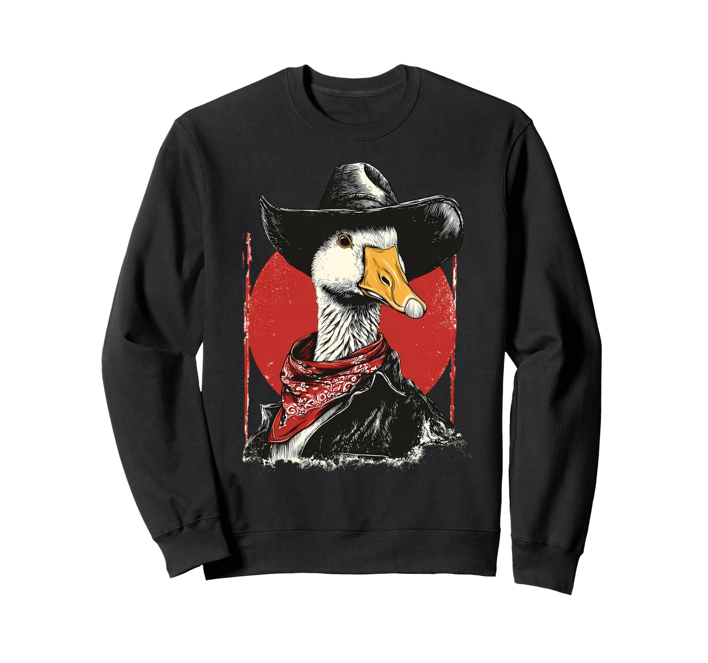 Country Cowboy Goose Rodeo Sweatshirt - Fun Novelty Design Men Women - T-Shirt, Sweatshirt, Hoodie
