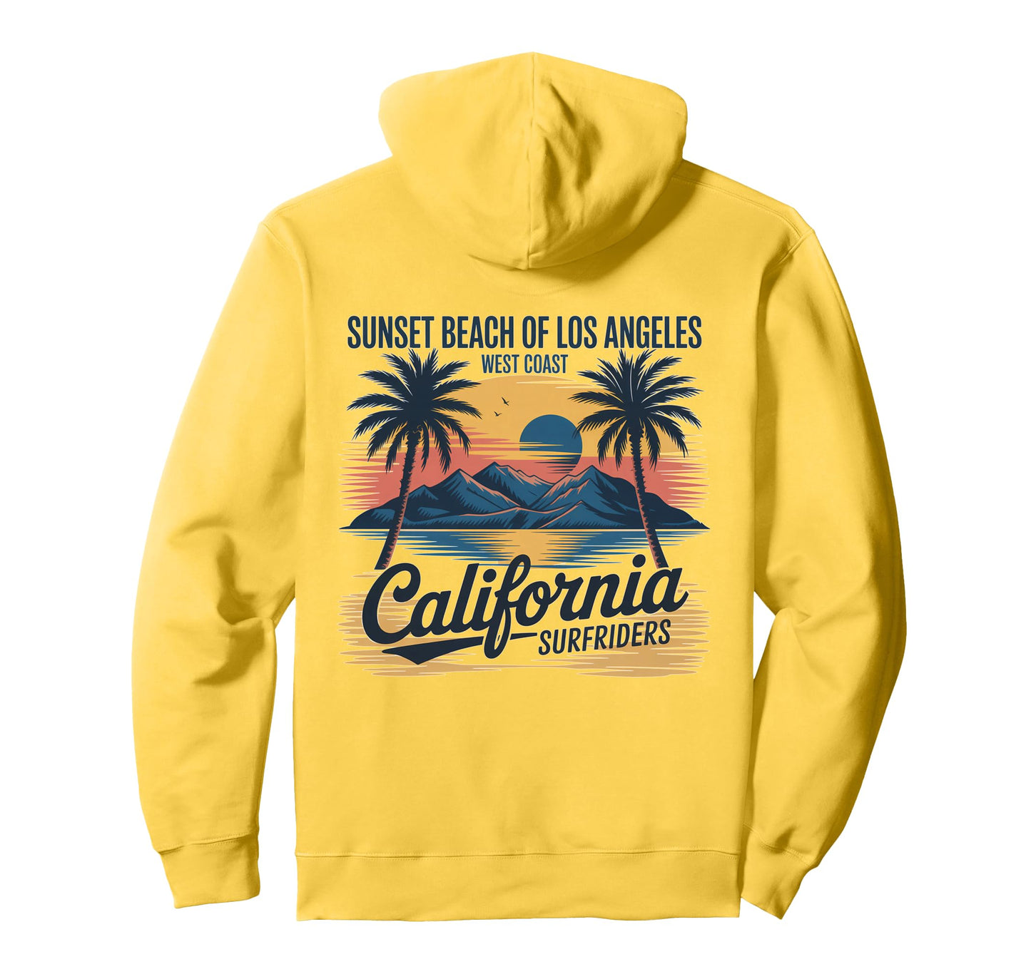 Vibes California Beach Ocean West Coast Hoodie - Novelty Apparel Men Women - T-Shirt, Sweatshirt, Hoodie