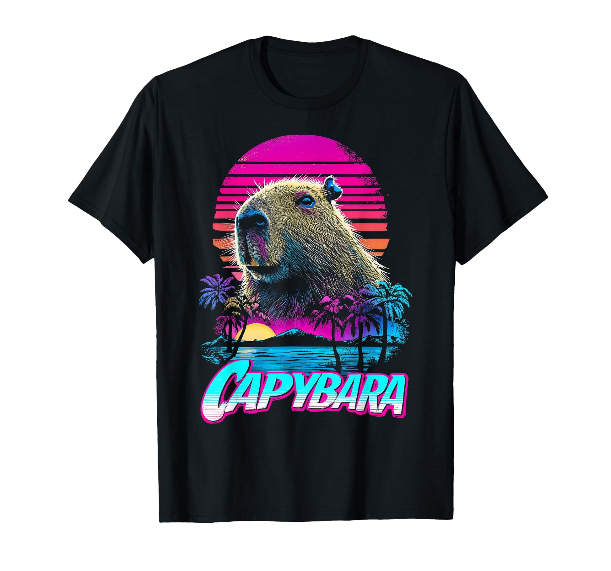 Capybara Capibara Vaporwave Aesthetic T-Shirt - Streetwear Style Unisex - T-Shirt, Sweatshirt, Hoodie