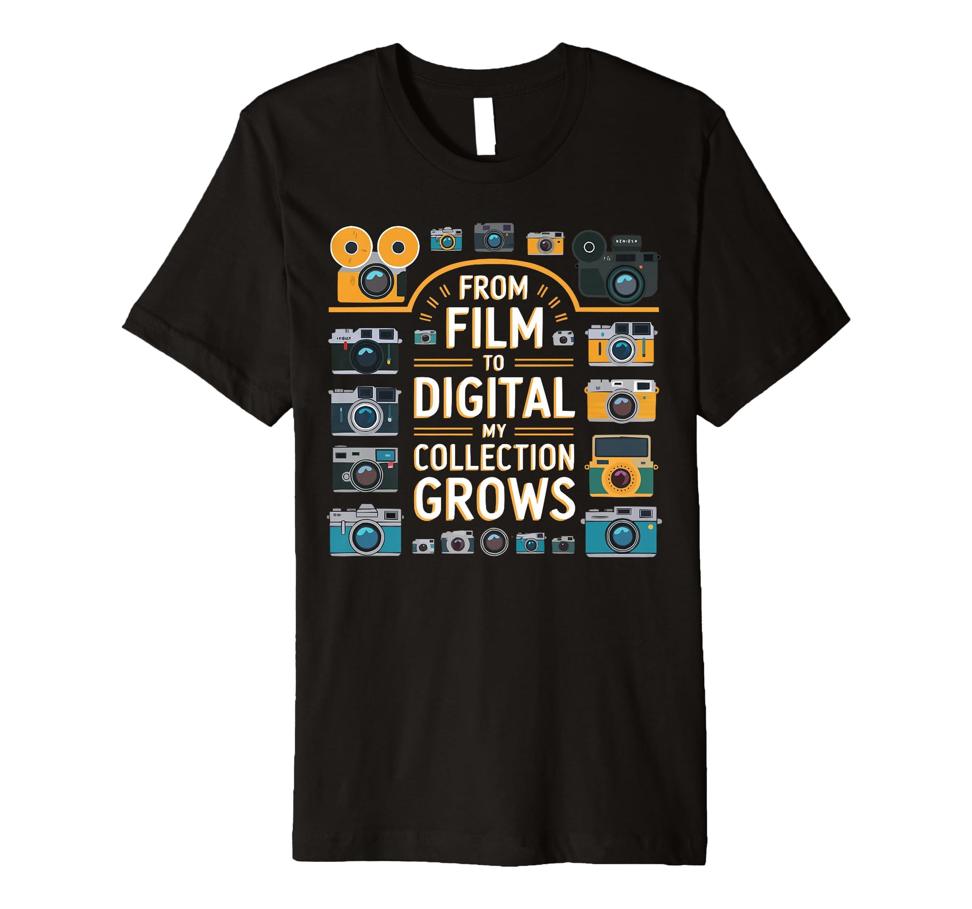 Camera Collector Cameraman T-Shirt - Novelty Apparel for Adults - T-Shirt, Sweatshirt, Hoodie