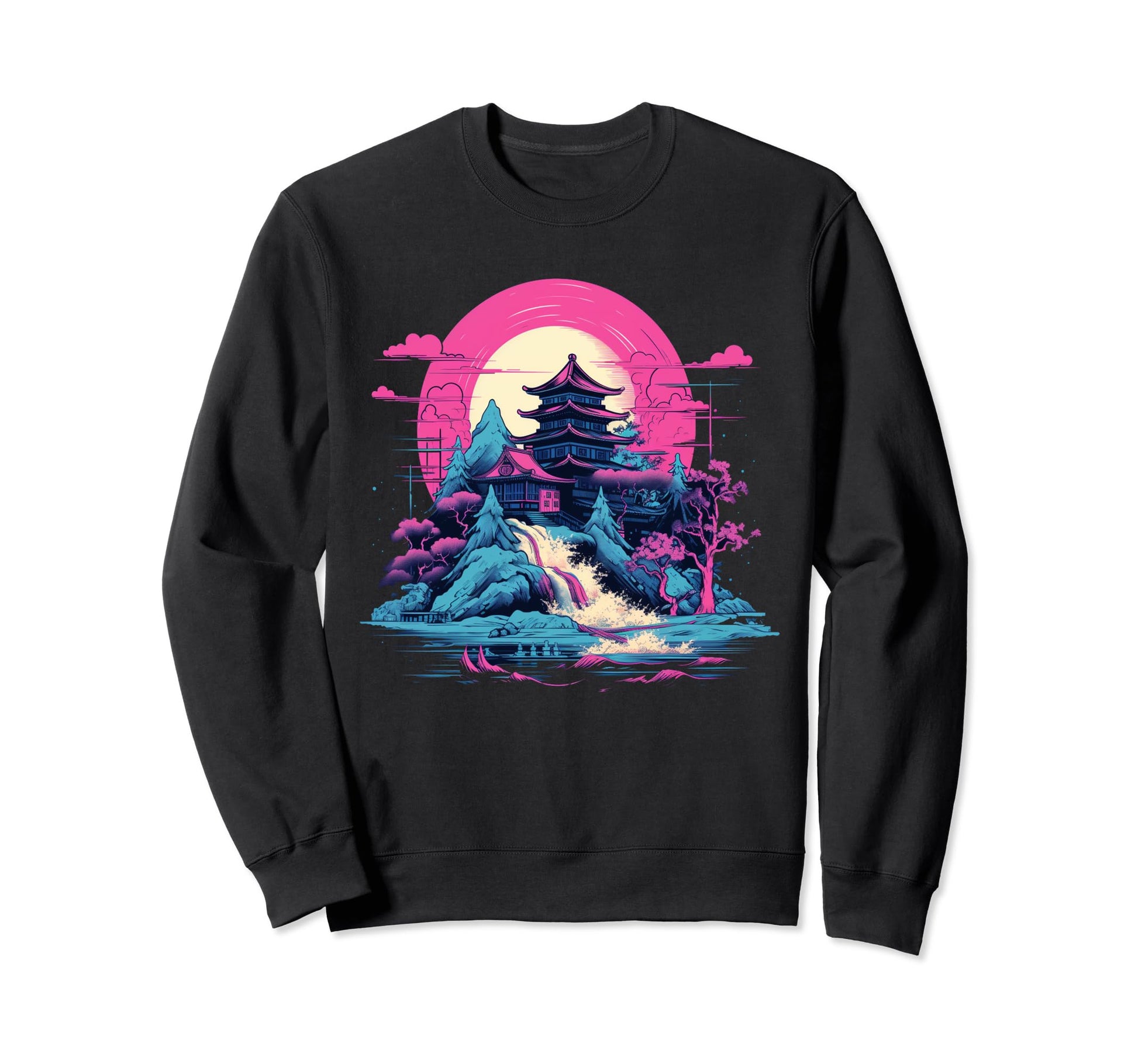 Aesthetic Vaporwave Japanese Sweatshirt - Novelty Apparel for Adults - T-Shirt, Sweatshirt, Hoodie