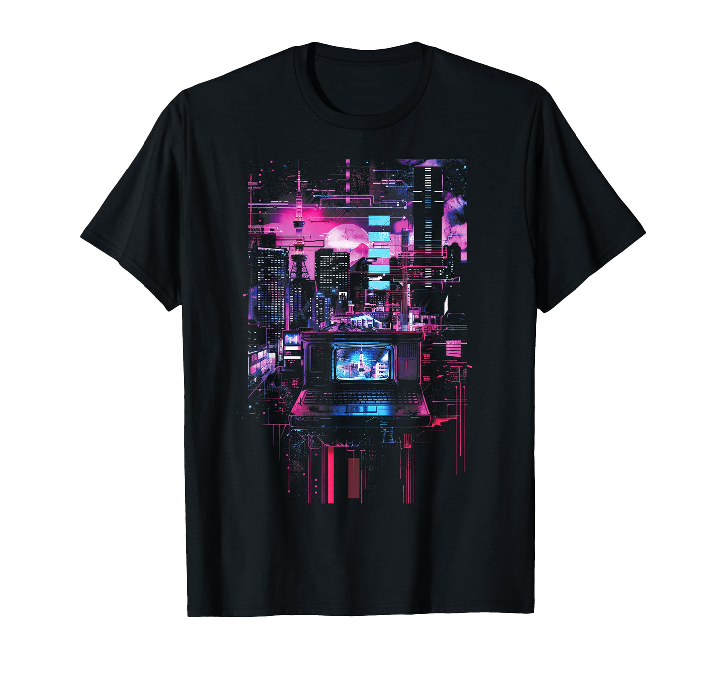 Vaporwave Tokyo Lofi Glitch Aesthetics T-Shirt - Trendy Graphic Men Women - T-Shirt, Sweatshirt, Hoodie
