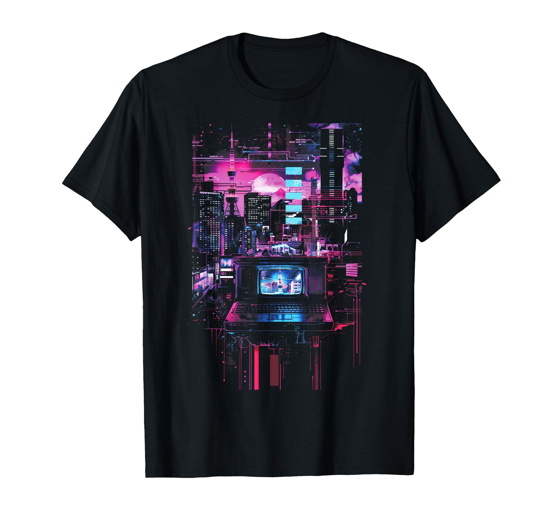 Vaporwave Tokyo Lofi Glitch Aesthetics T-Shirt - Trendy Graphic Men Women - T-Shirt, Sweatshirt, Hoodie