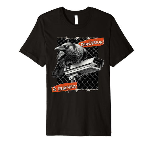 Bird And Security Camera Lovers T-Shirt - Fun Novelty Design Men Women - T-Shirt, Sweatshirt, Hoodie