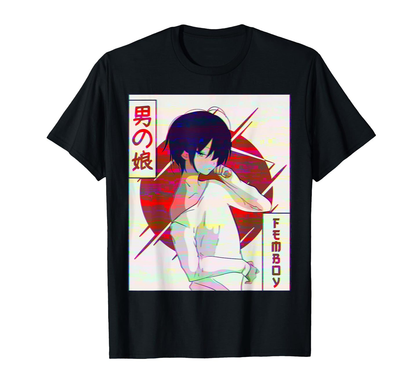 Femboy Anime Japanese Vaporwave T-Shirt - Minimalist Print for Adults - T-Shirt, Sweatshirt, Hoodie
