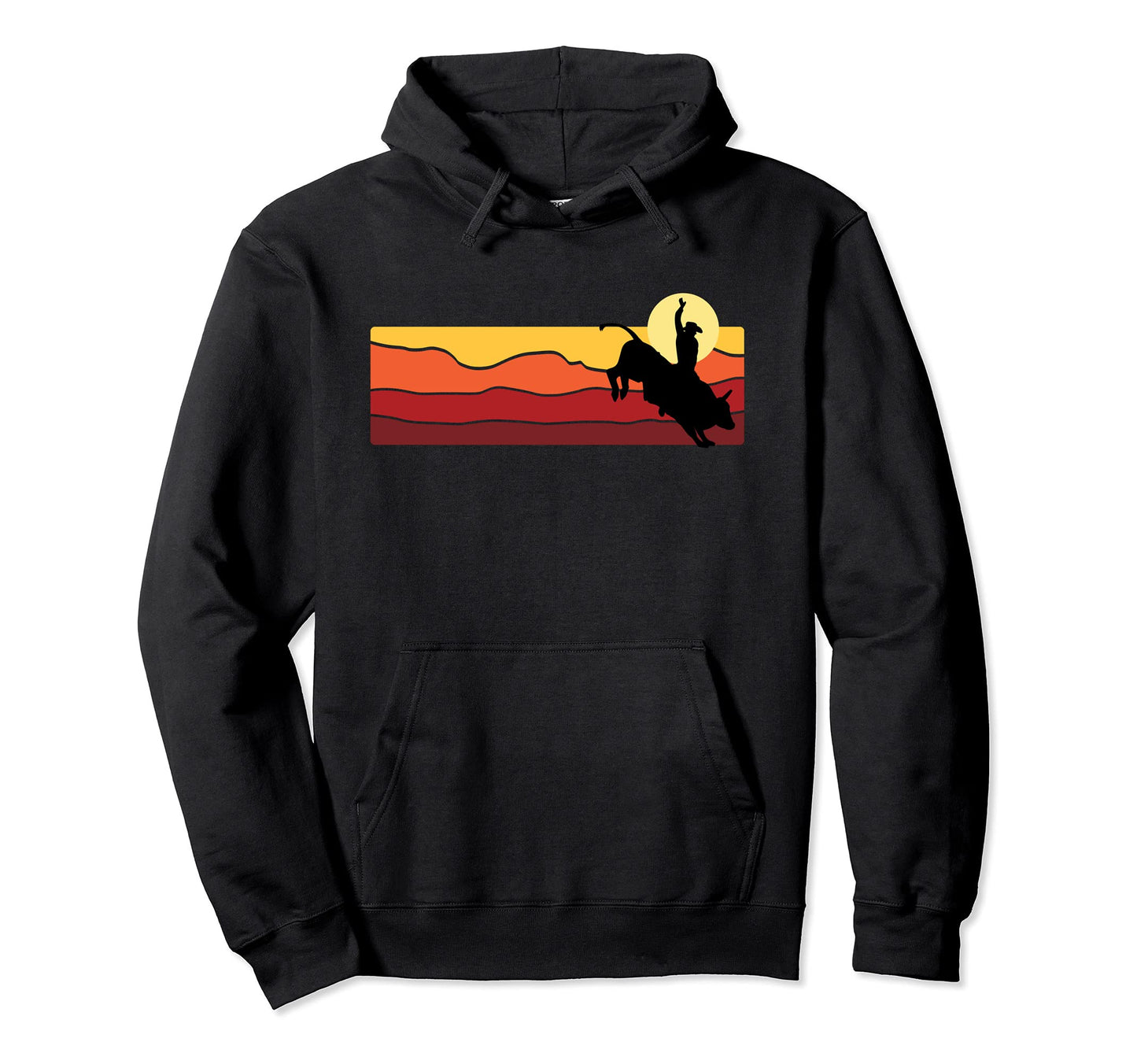 Bull Riding Rodeo Cowboy Country Western Hoodie - Aesthetic Graphic Unisex - T-Shirt, Sweatshirt, Hoodie