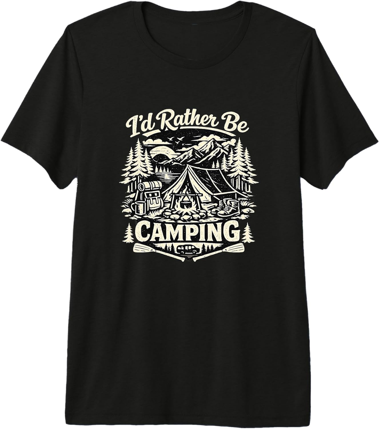 Funny Camping Outdoor Tent Nature Gift - Adult & Kids T-Shirts, Sweatshirts & Hoodies apparel design preview 1