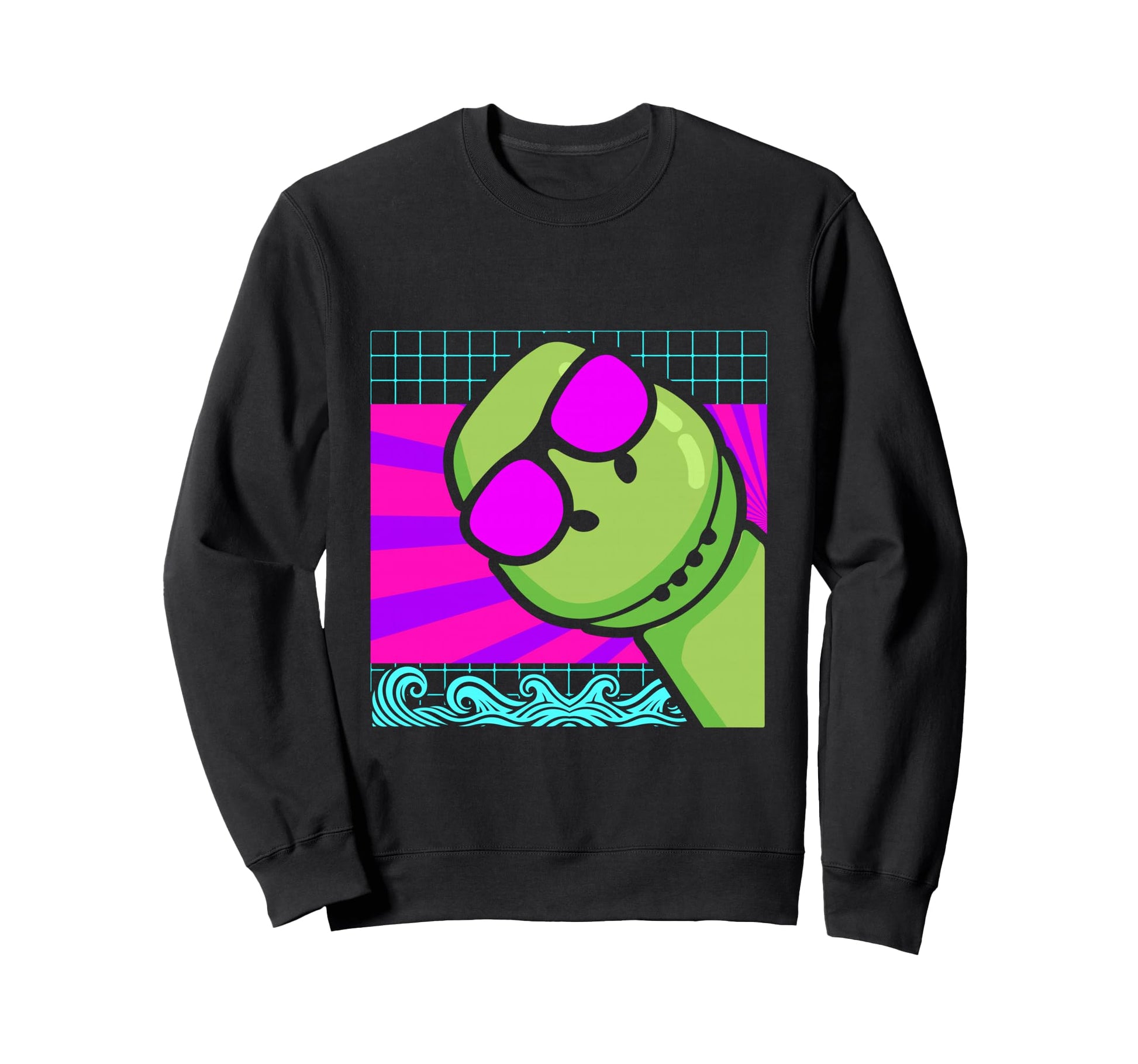 Aesthetic Vaporwave Outfits Dinosaur Sweatshirt - Unique Graphic Unisex - T-Shirt, Sweatshirt, Hoodie
