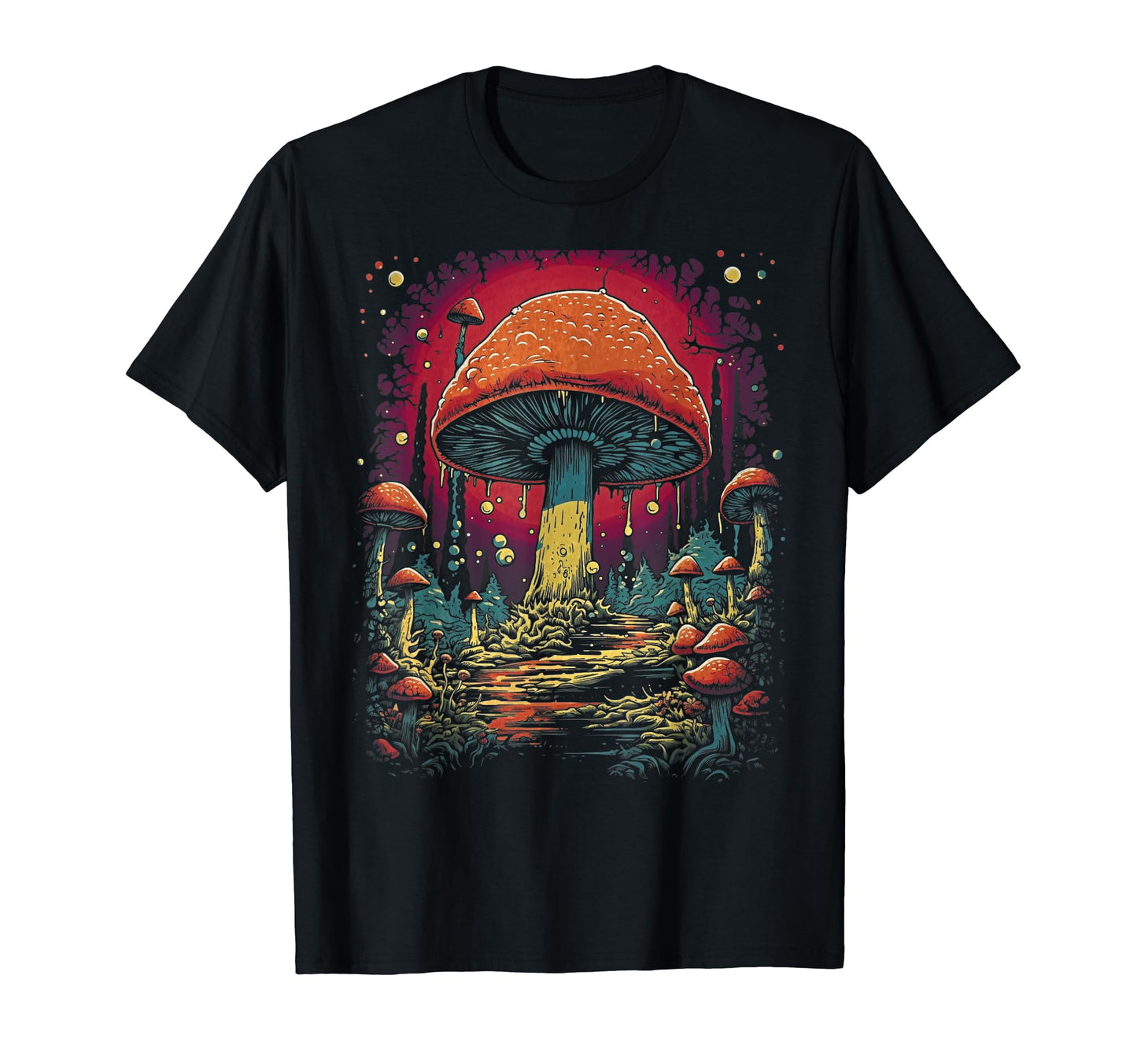 90S Grunge Mushroom Art Aesthetic T-Shirt - Novelty Apparel Men Women - T-Shirt, Sweatshirt, Hoodie