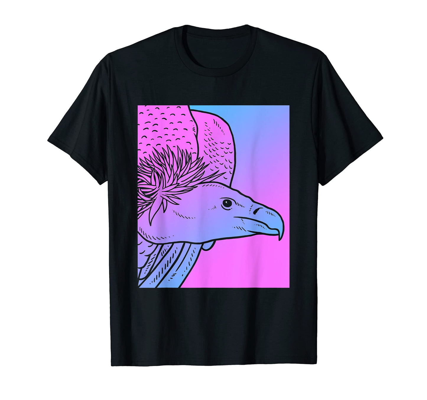 Vaporwave Vulture Aesthetic Pastel T-Shirt - Aesthetic Graphic for Adults - T-Shirt, Sweatshirt, Hoodie